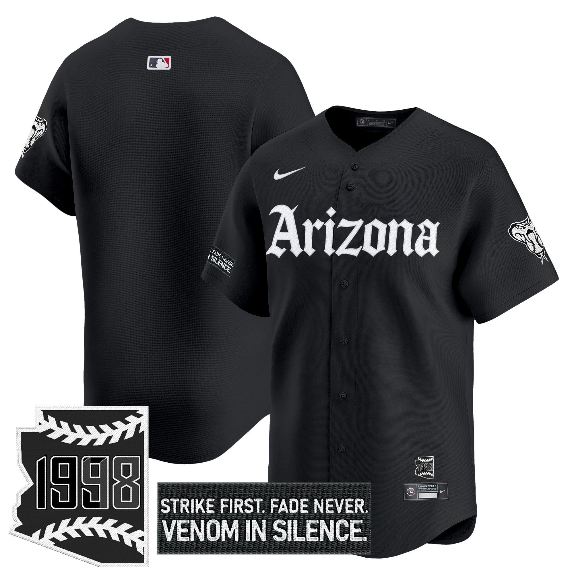 Men’s Arizona ‘Gothic Desert Fang Edition’ Vapor Premier Limited Jersey