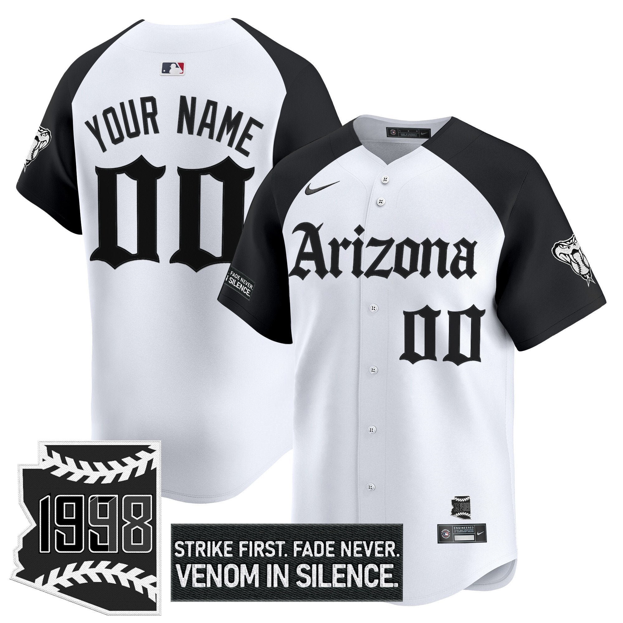 Arizona ‘Gothic Desert Fang Edition’ Vapor Premier Limited Custom Jersey