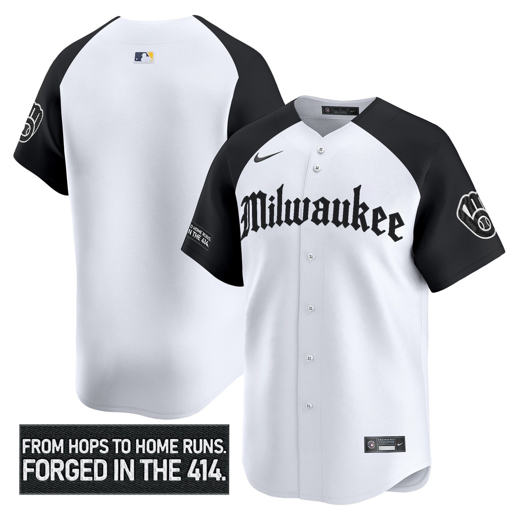 Men’s Milwaukee ‘Gothic 414 Shadows Edition’ Vapor Premier Limited Jersey