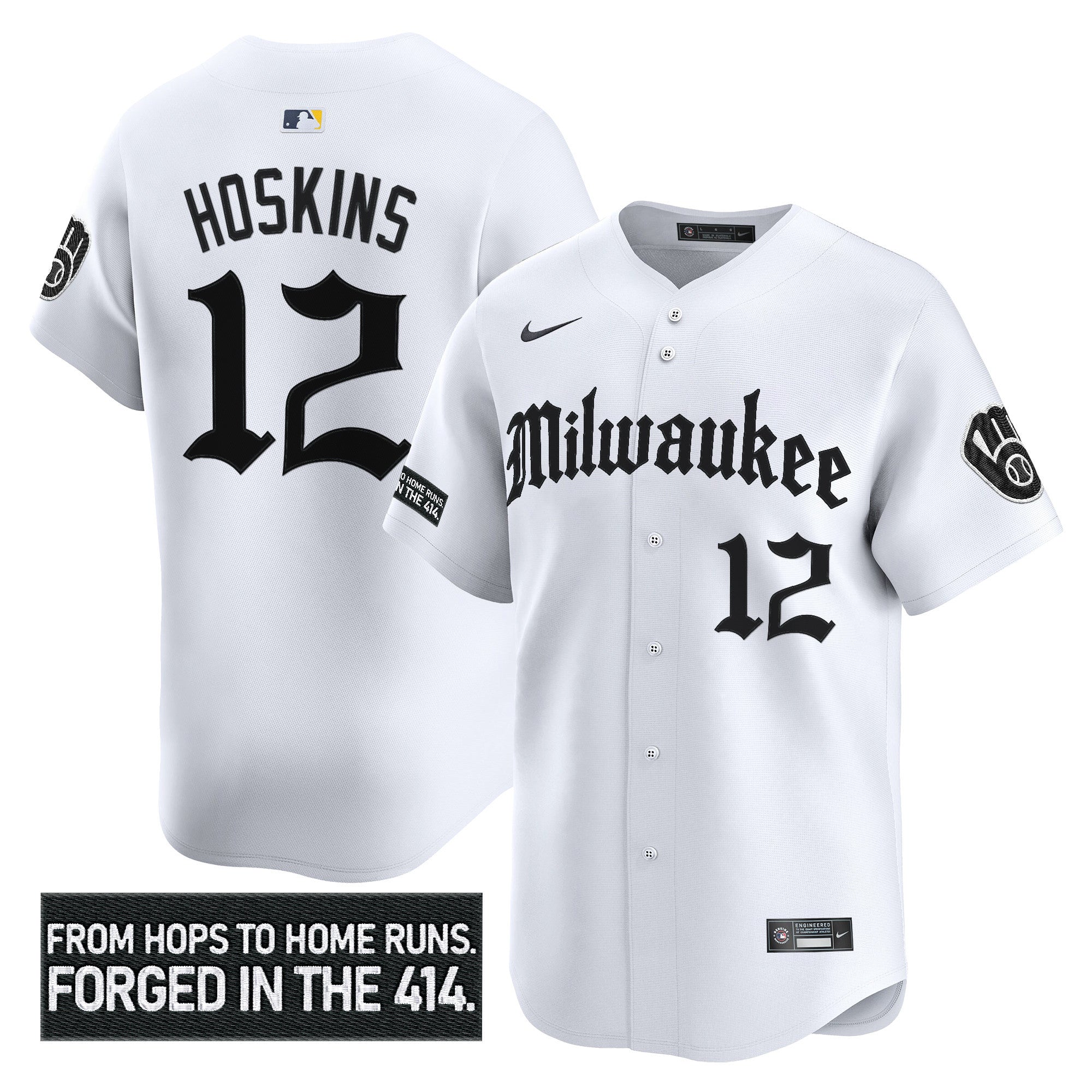 Men’s Milwaukee ‘Gothic 414 Shadows Edition’ Vapor Premier Limited Jersey