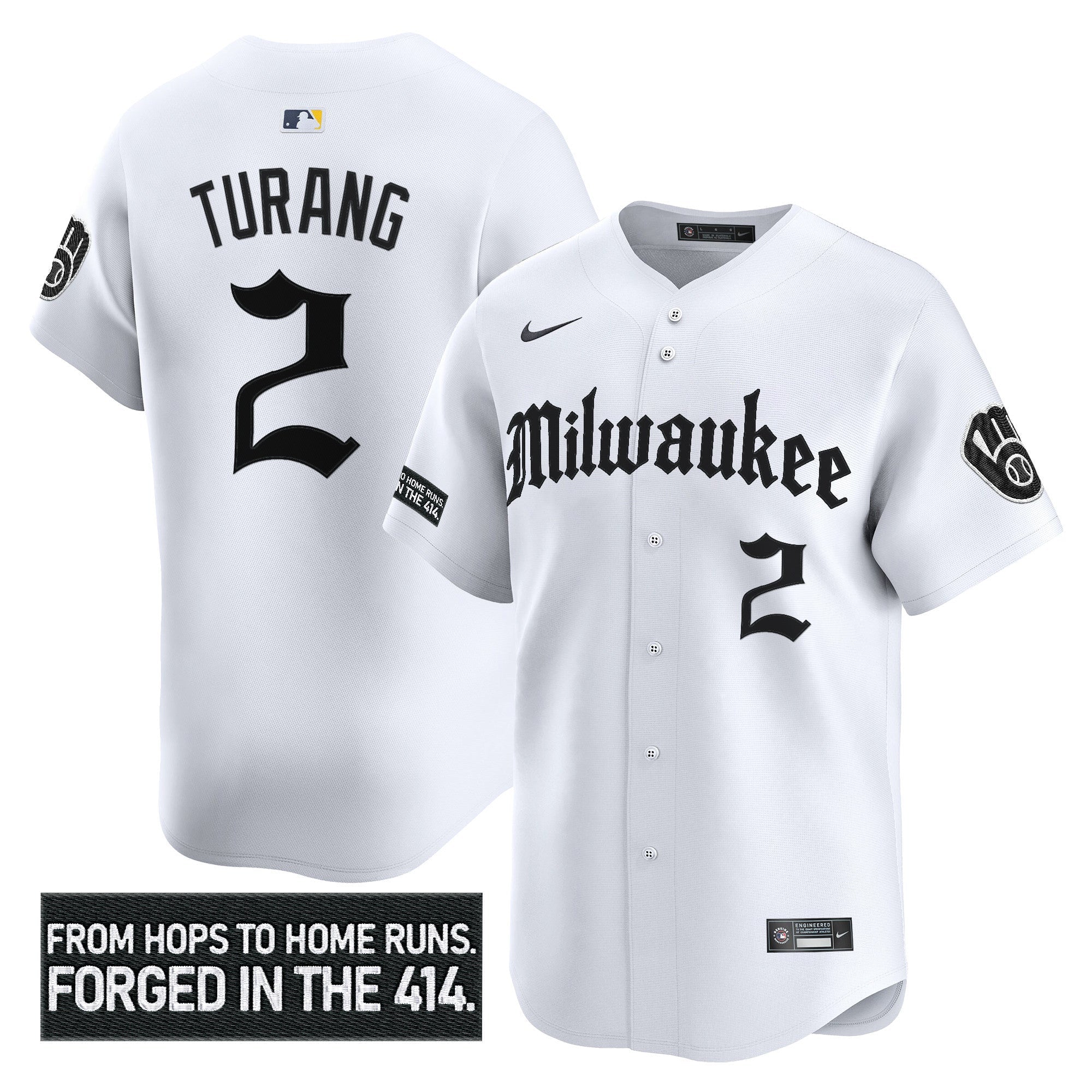Men’s Milwaukee ‘Gothic 414 Shadows Edition’ Vapor Premier Limited Jersey