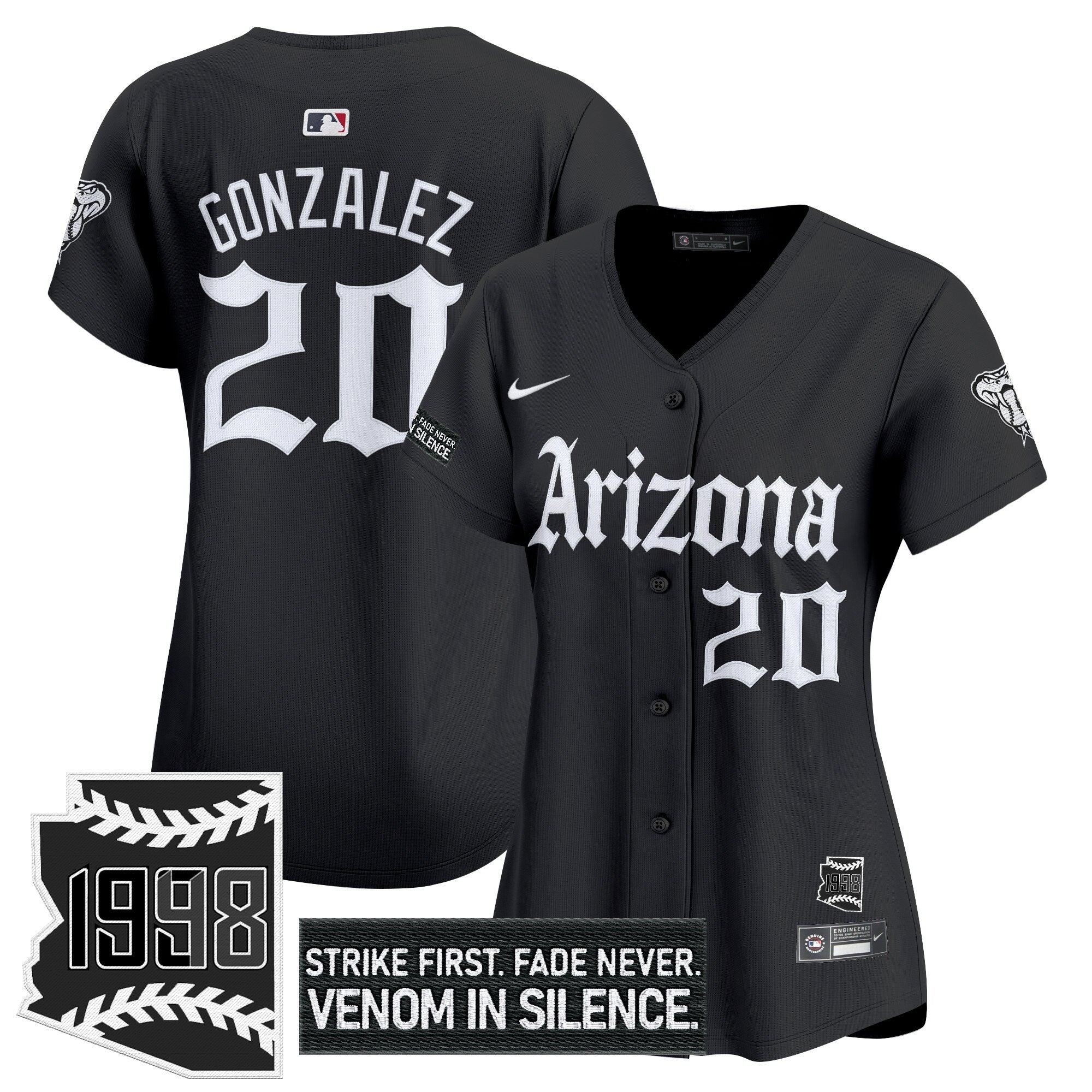 Women’s Arizona ‘Gothic Desert Fang Edition’ Vapor Premier Limited Jersey