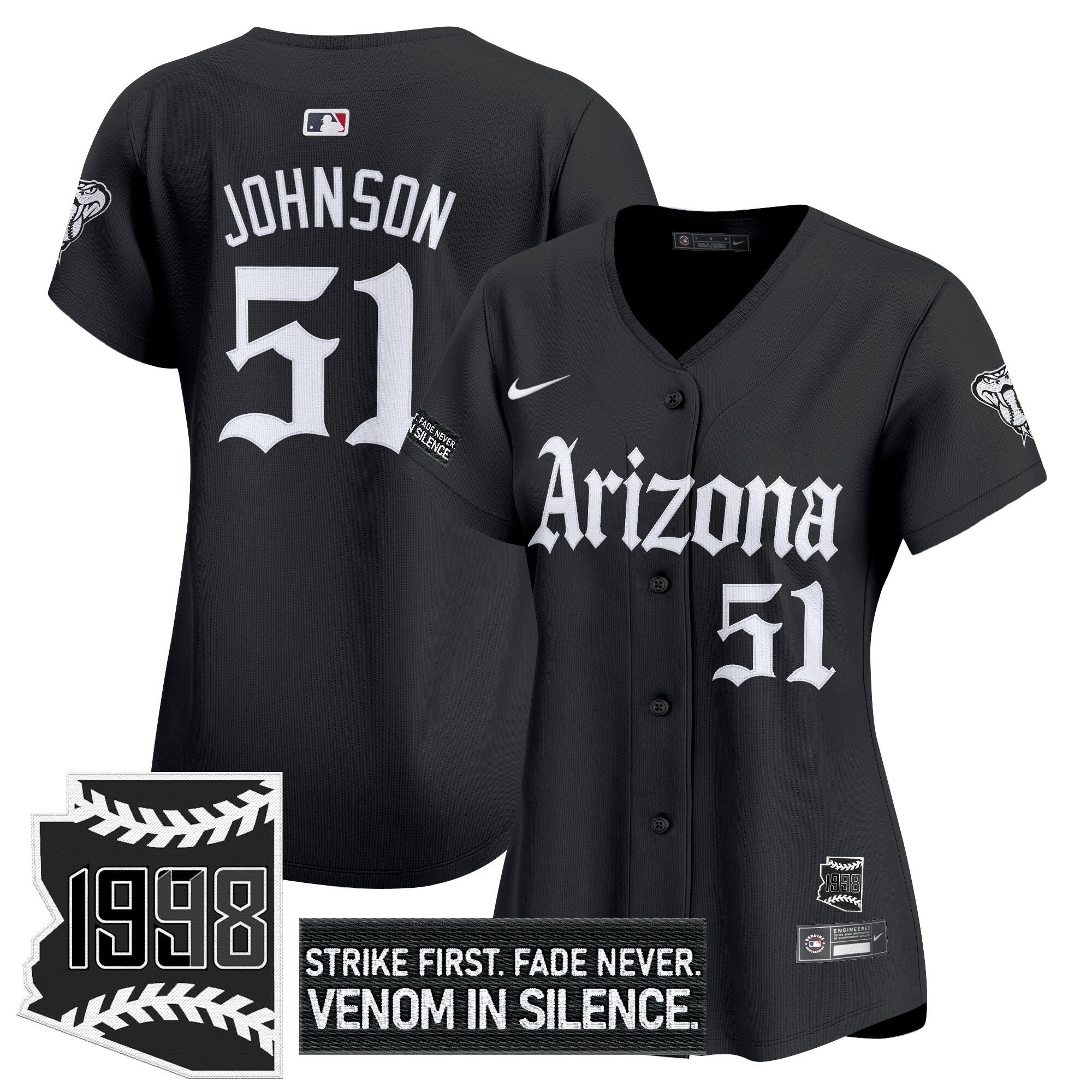 Women’s Arizona ‘Gothic Desert Fang Edition’ Vapor Premier Limited Jersey