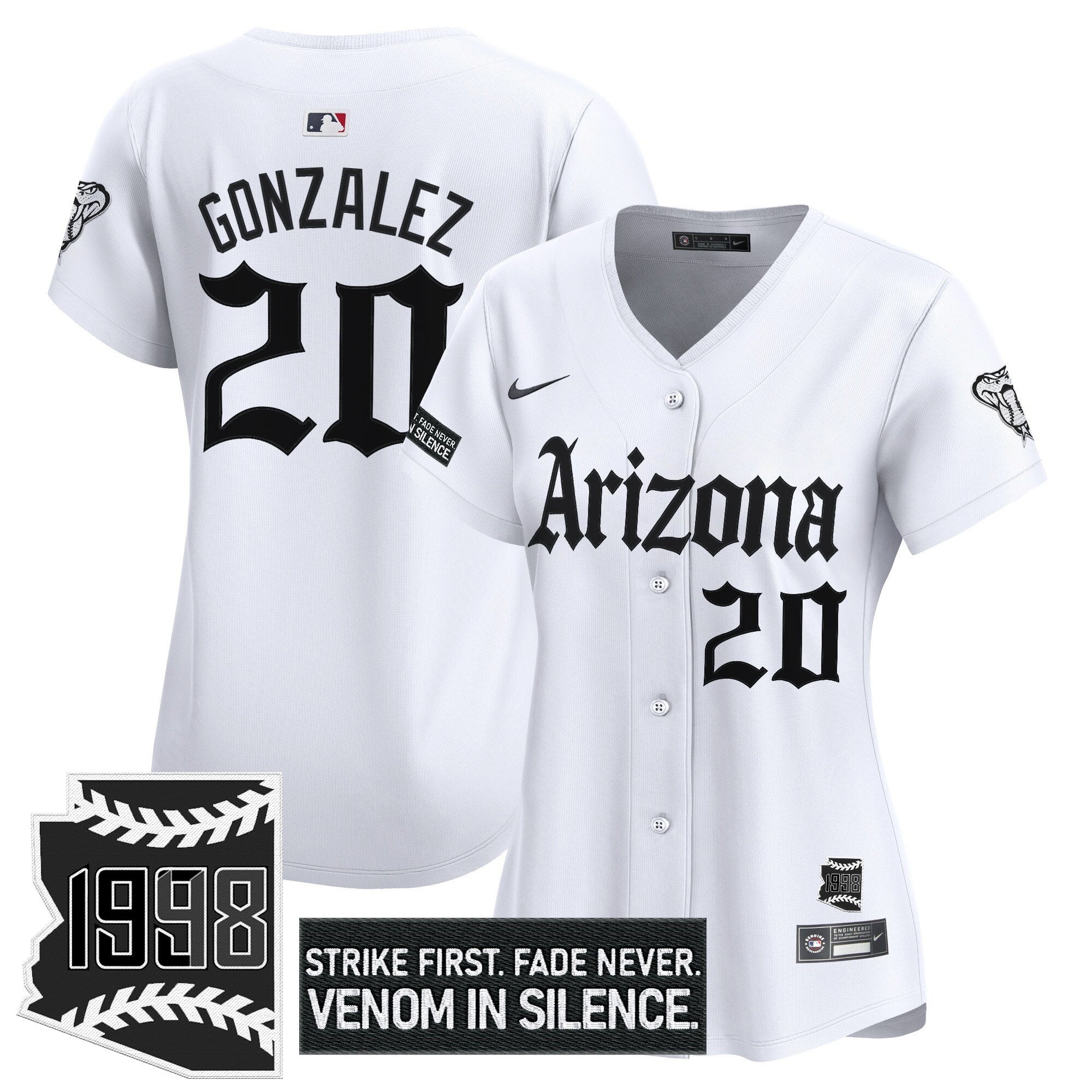 Women’s Arizona ‘Gothic Desert Fang Edition’ Vapor Premier Limited Jersey