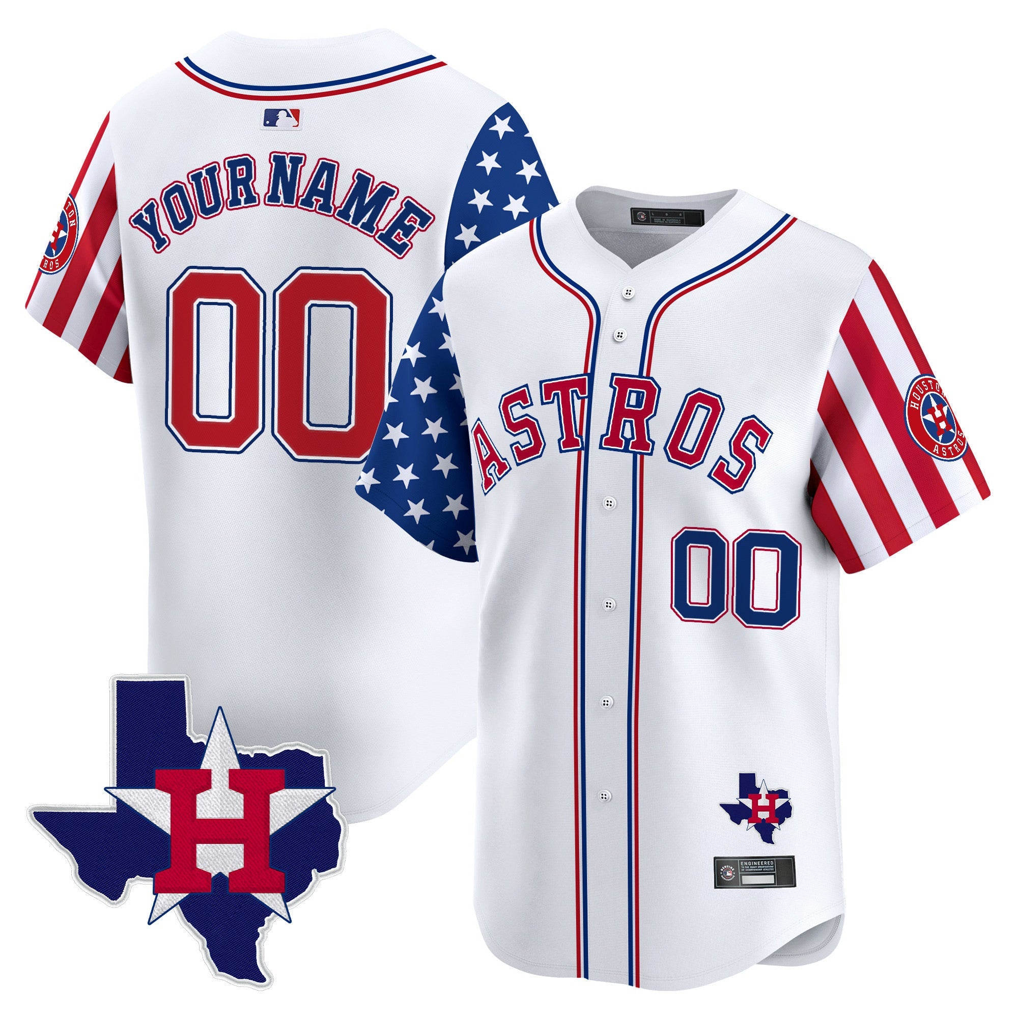 Houston 2025 Independence Day Vapor Premier Limited Custom Jersey
