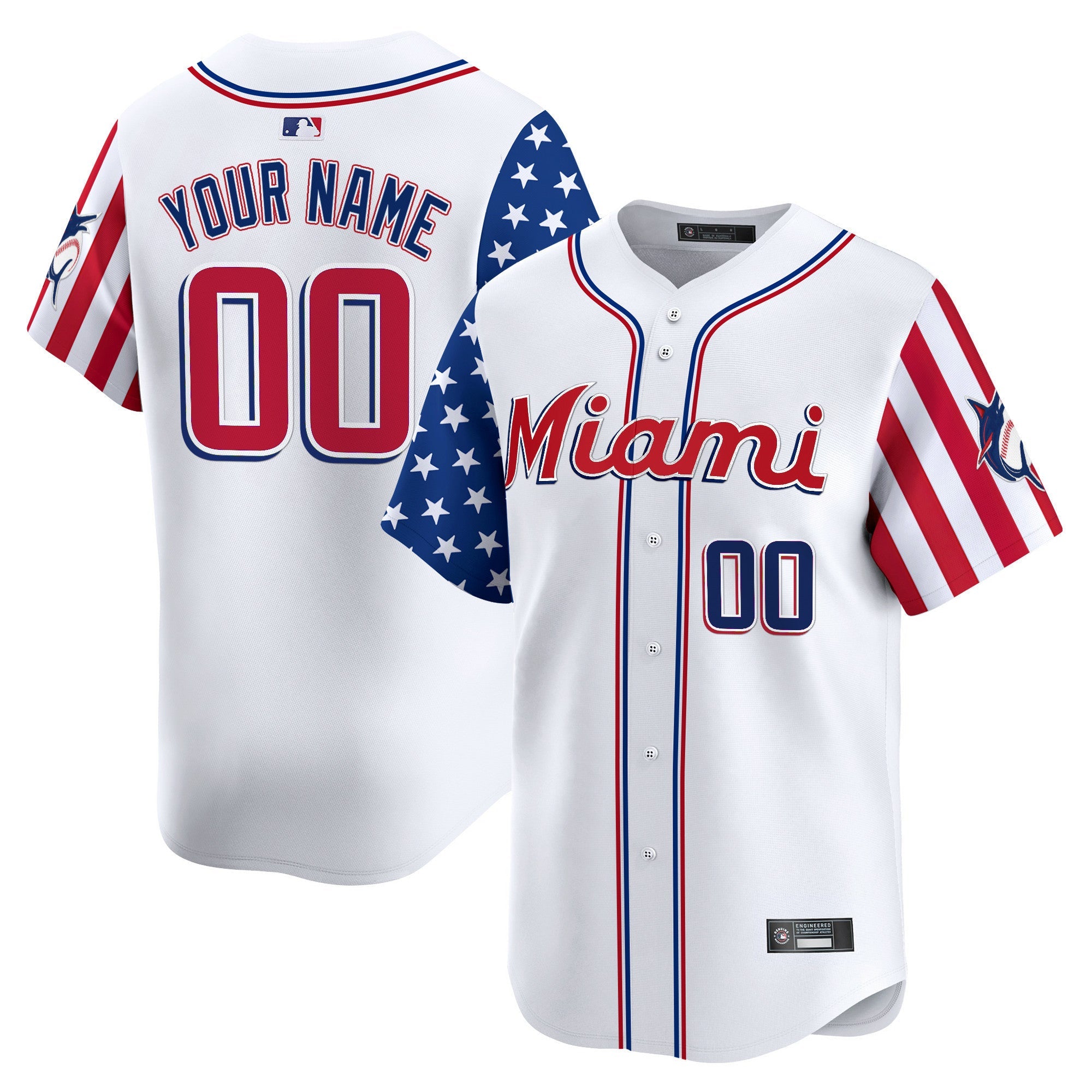 Miami 2025 Independence Day Vapor Premier Limited Custom Jersey