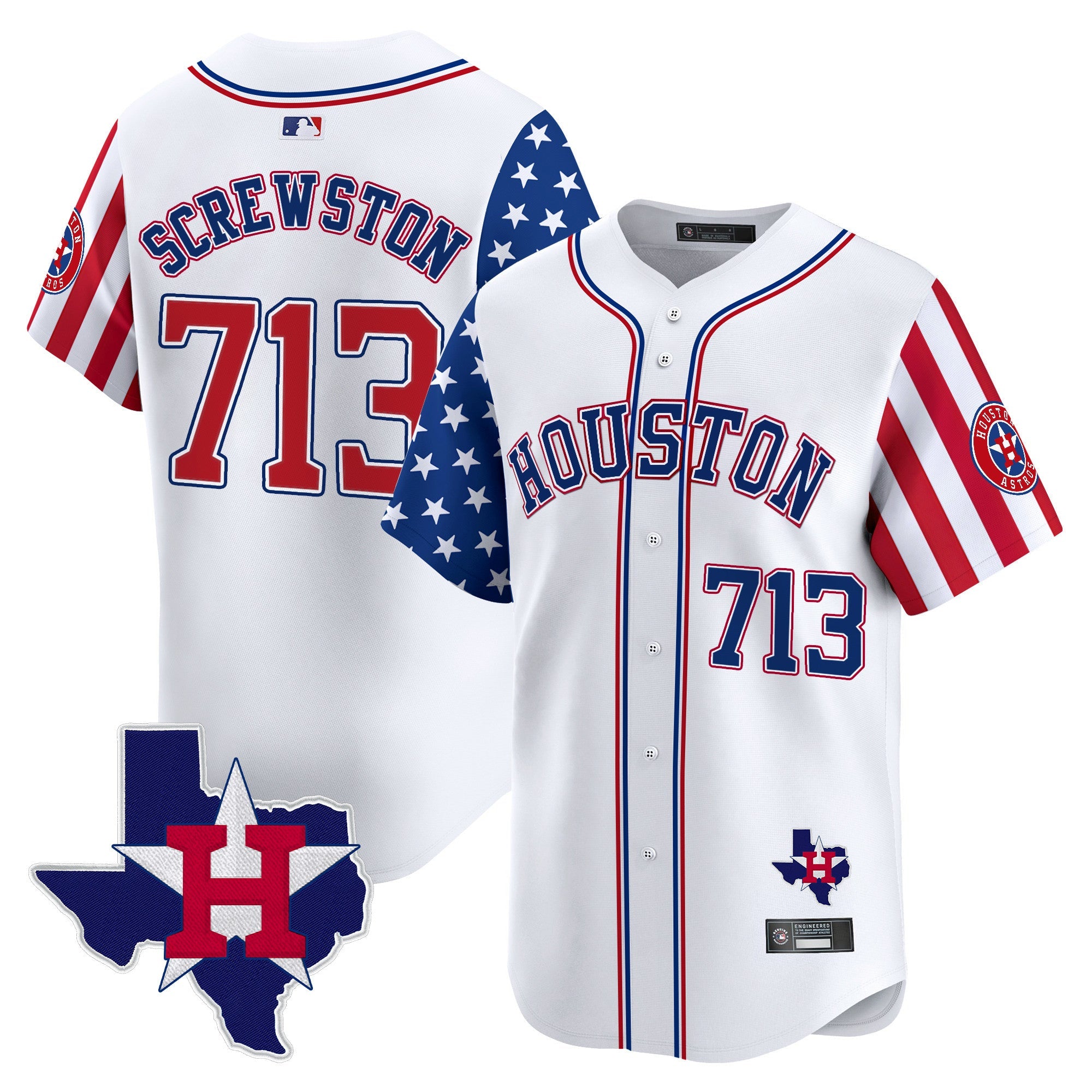 Men’s Houston 2025 Independence Day Vapor Premier Limited Jersey V2