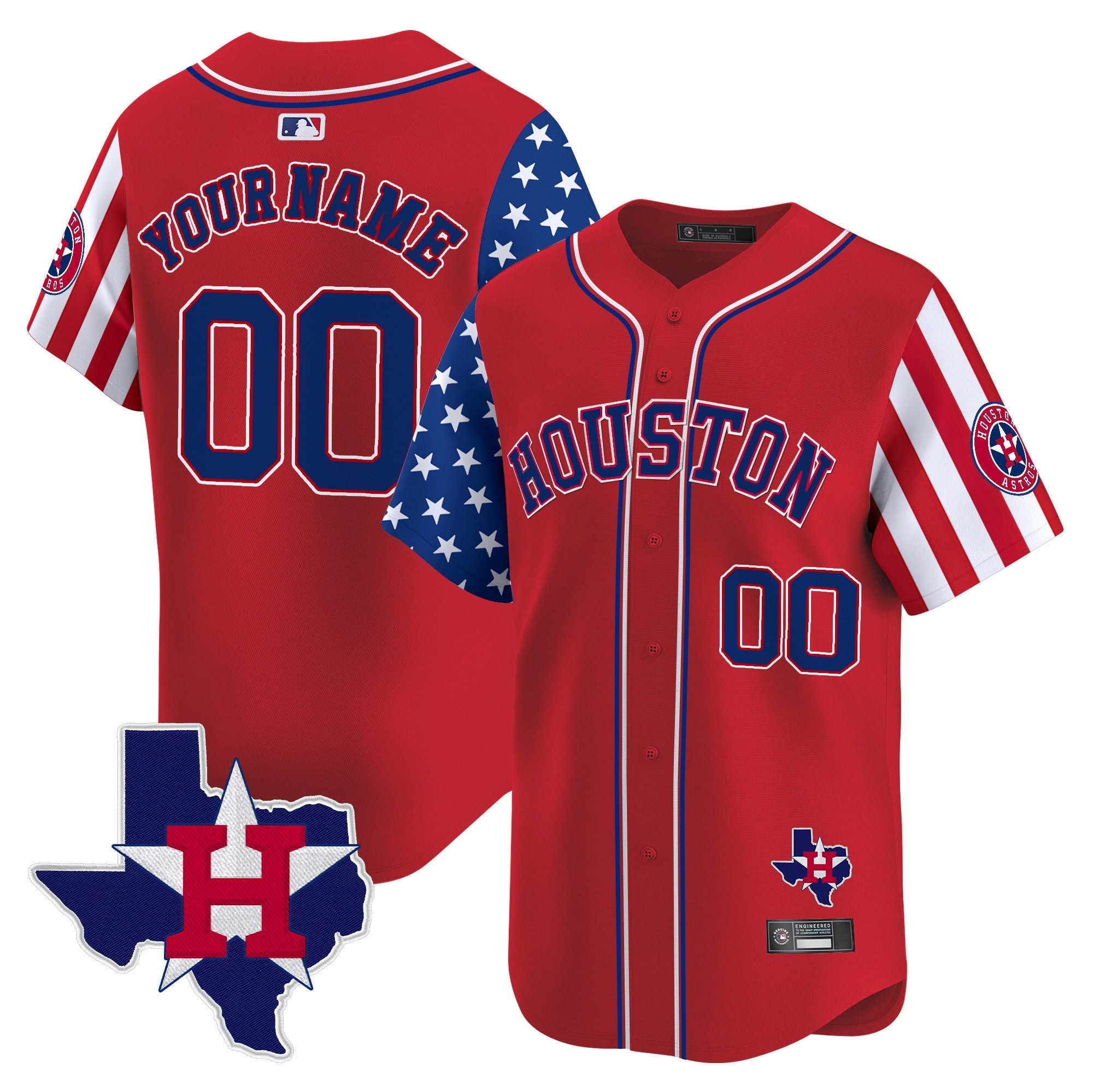 Houston 2025 Independence Day Vapor Premier Limited Custom Jersey V2