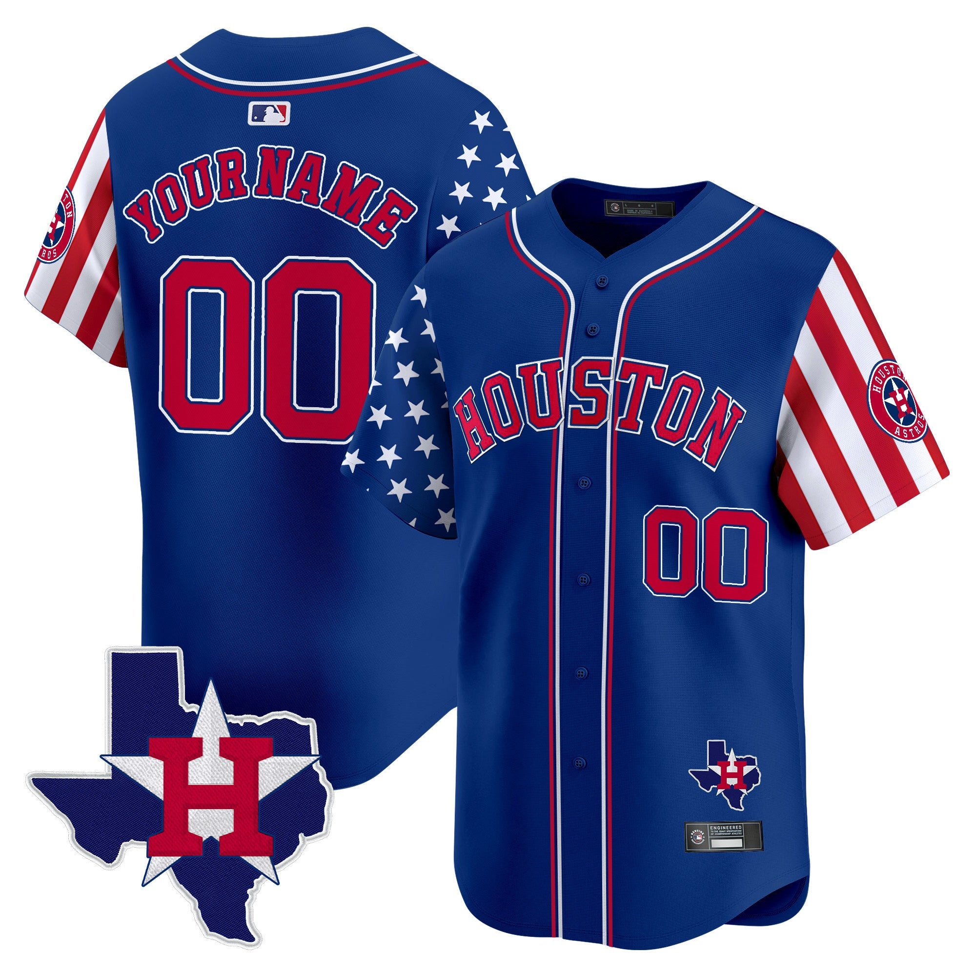 Houston 2025 Independence Day Vapor Premier Limited Custom Jersey V2