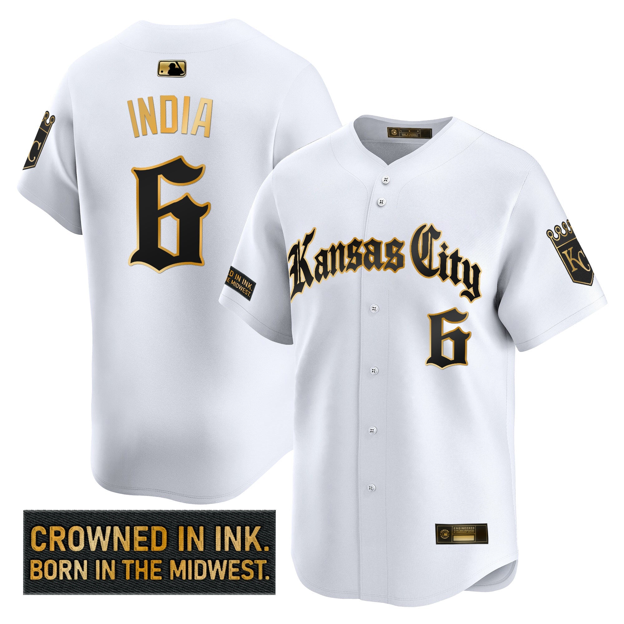 Men’s Kansas City ‘Gothic Crown Edition’ Gold Vapor Premier Limited Jersey