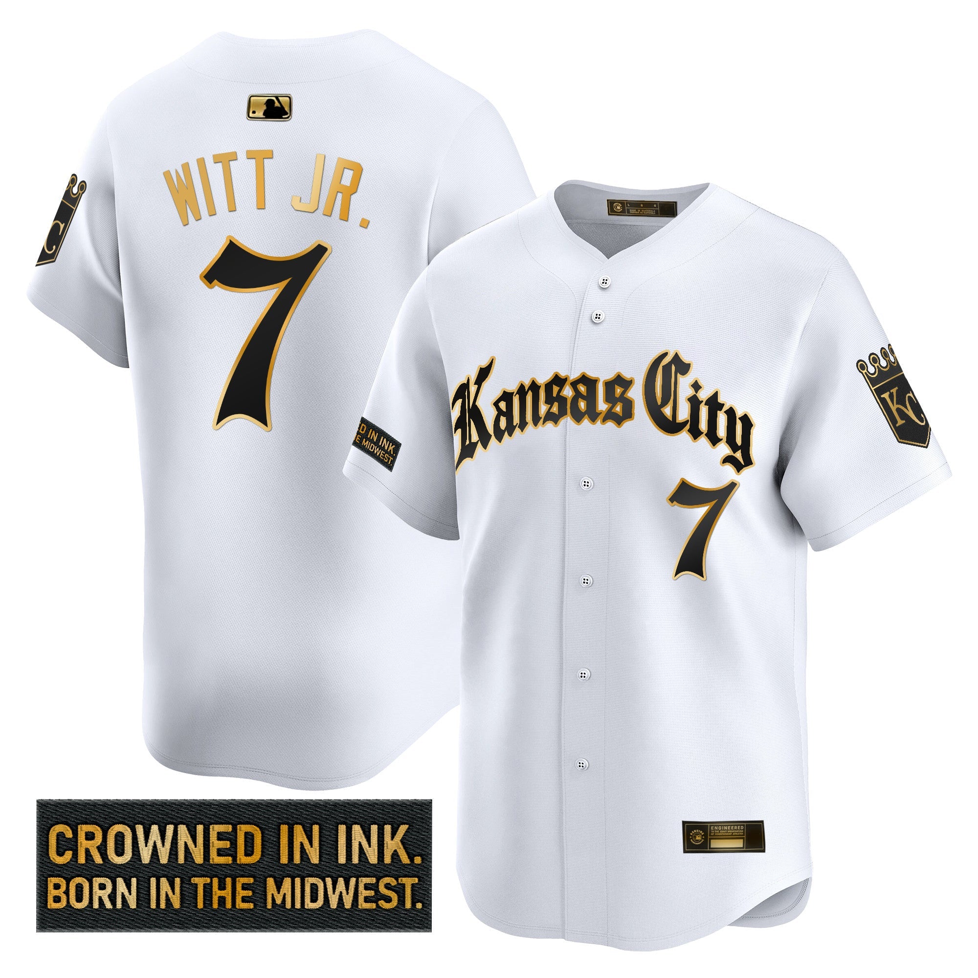 Men’s Kansas City ‘Gothic Crown Edition’ Gold Vapor Premier Limited Jersey