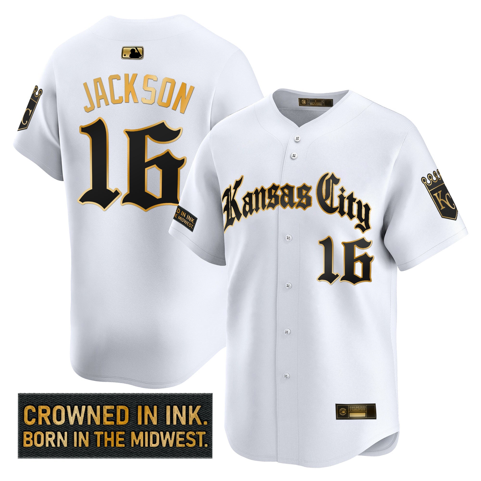Men’s Kansas City ‘Gothic Crown Edition’ Gold Vapor Premier Limited Jersey