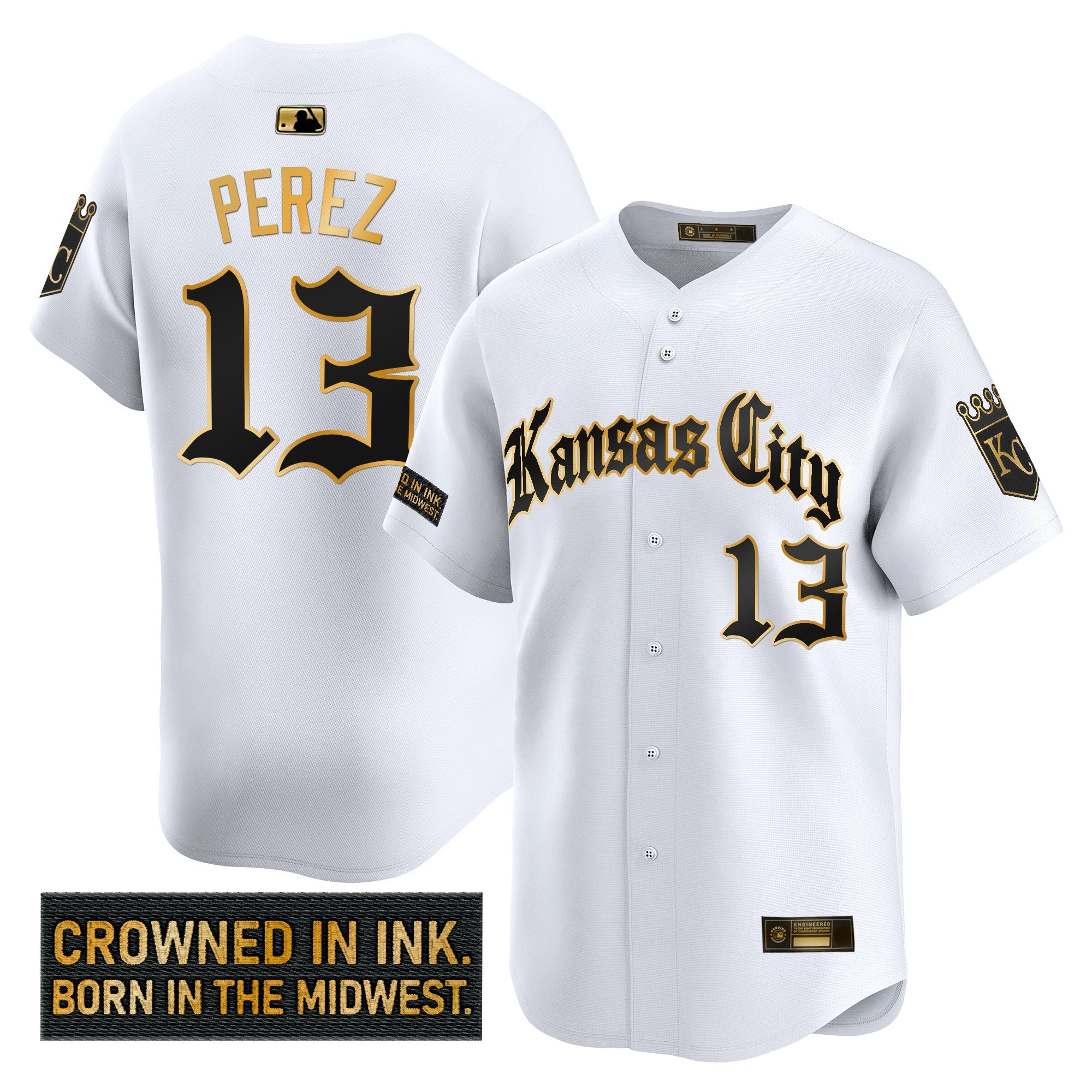 Men’s Kansas City ‘Gothic Crown Edition’ Gold Vapor Premier Limited Jersey