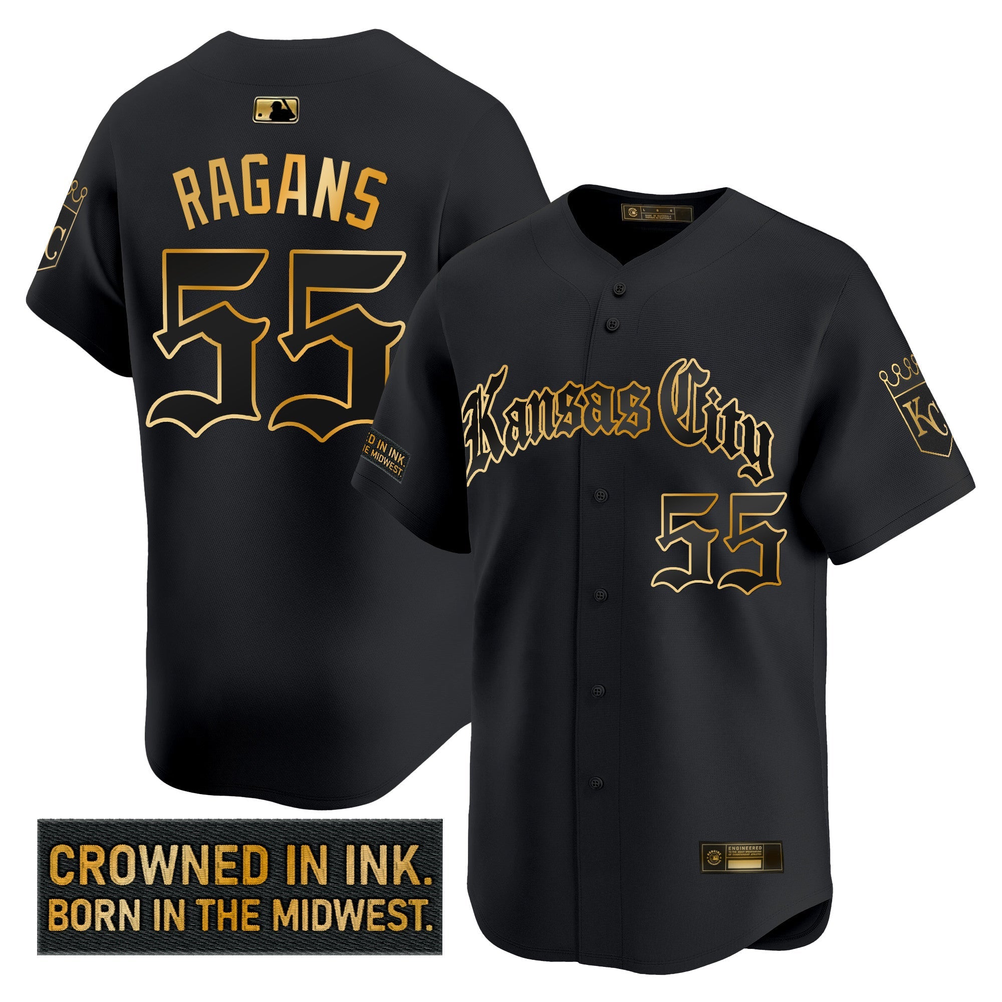 Men’s Kansas City ‘Gothic Crown Edition’ Gold Vapor Premier Limited Jersey