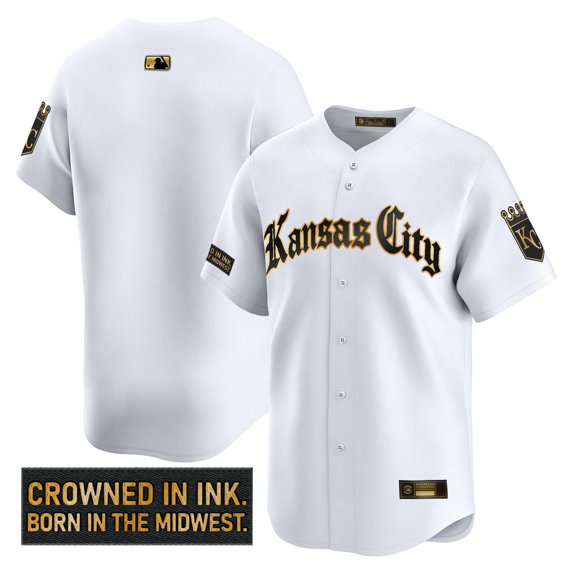 Men’s Kansas City ‘Gothic Crown Edition’ Gold Vapor Premier Limited Jersey