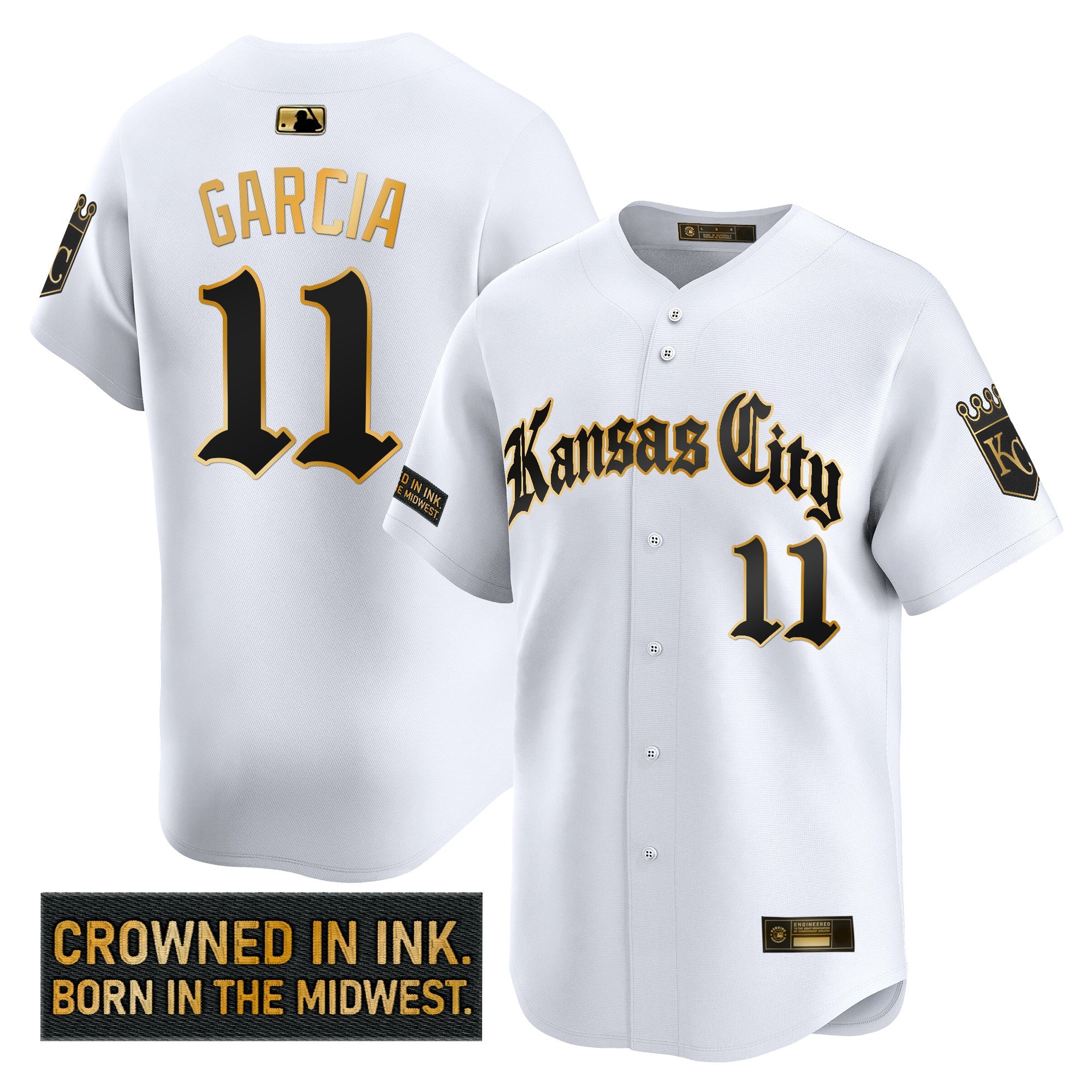Men’s Kansas City ‘Gothic Crown Edition’ Gold Vapor Premier Limited Jersey