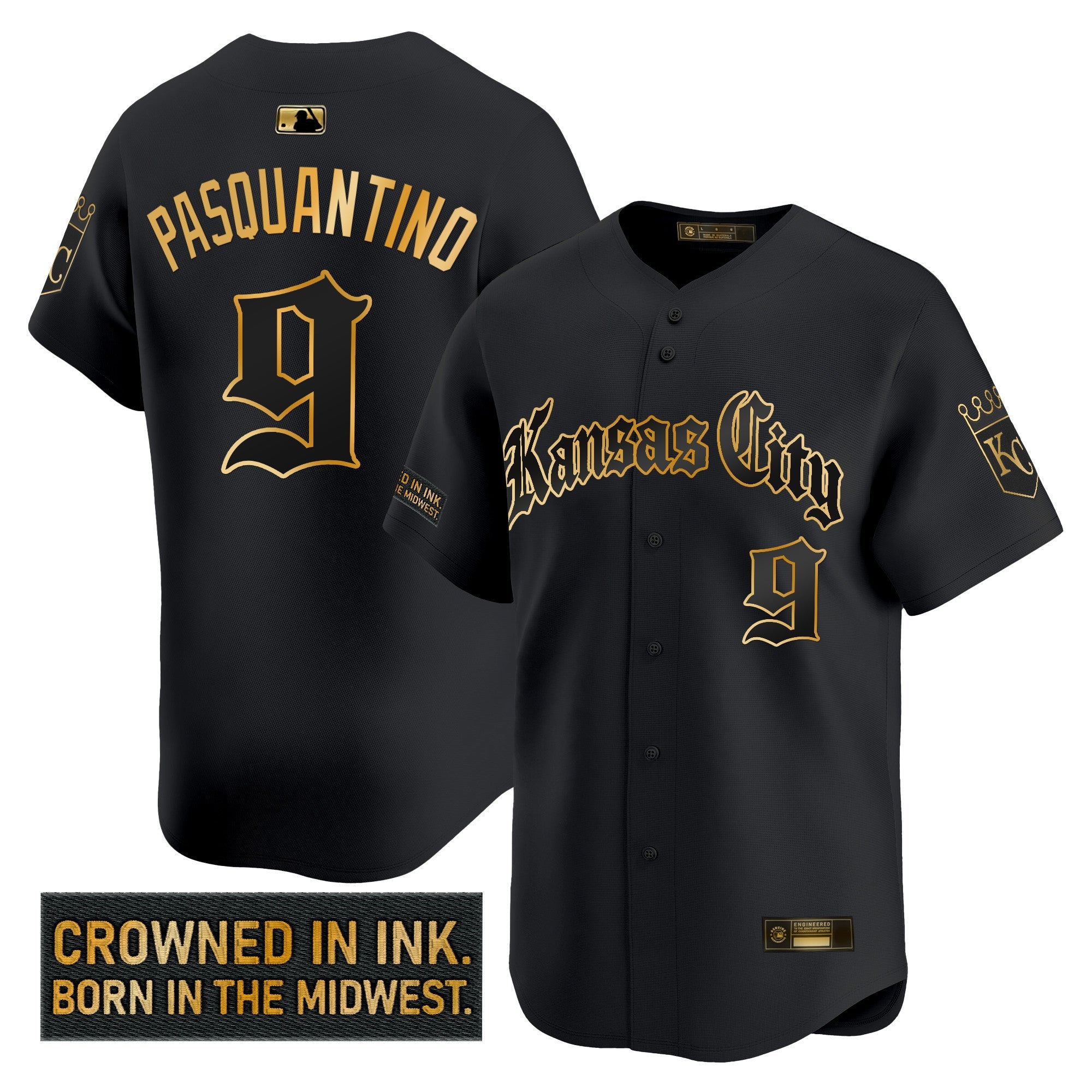 Men’s Kansas City ‘Gothic Crown Edition’ Gold Vapor Premier Limited Jersey