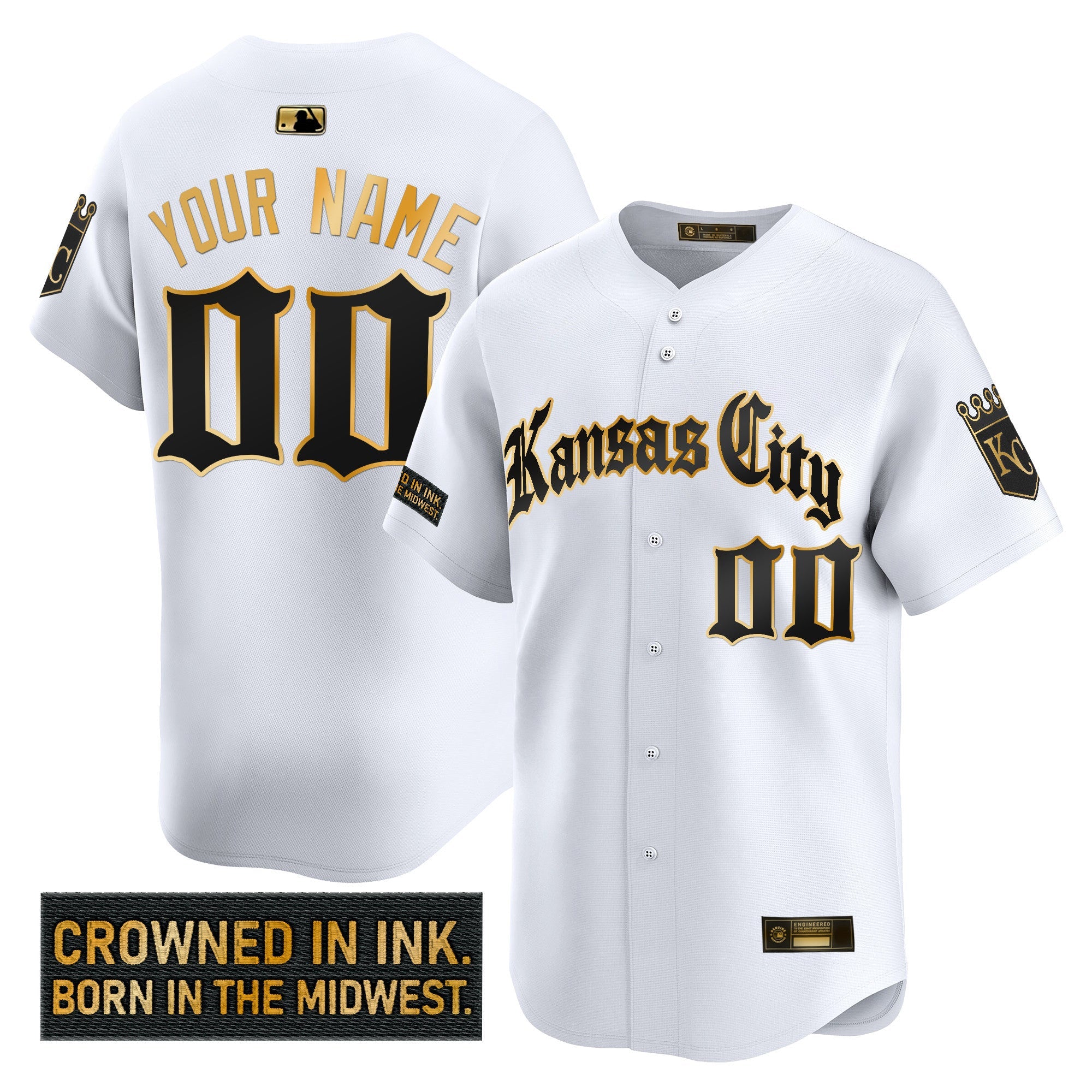 Kansas City ‘Gothic Crown Edition’ Gold Vapor Premier Limited Custom Jersey