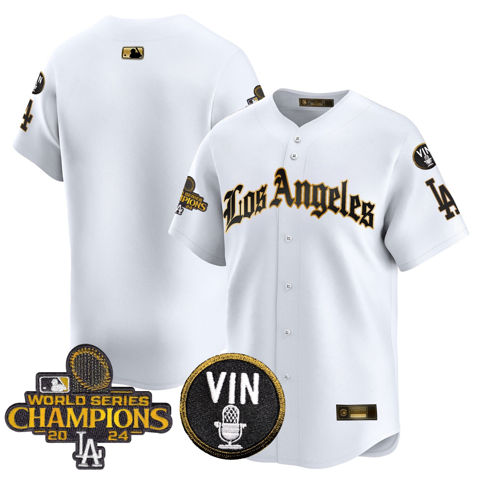 Men’s 2025 LA Gothic Style Gold Vapor Premier Limited Jersey