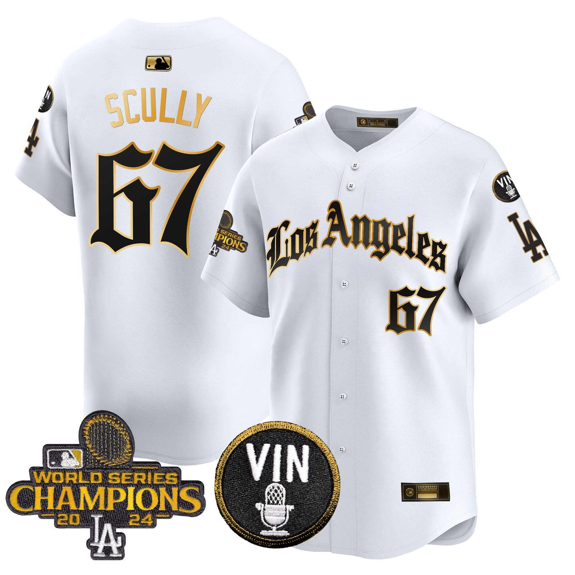 Men’s 2025 LA Gothic Style Gold Vapor Premier Limited Jersey