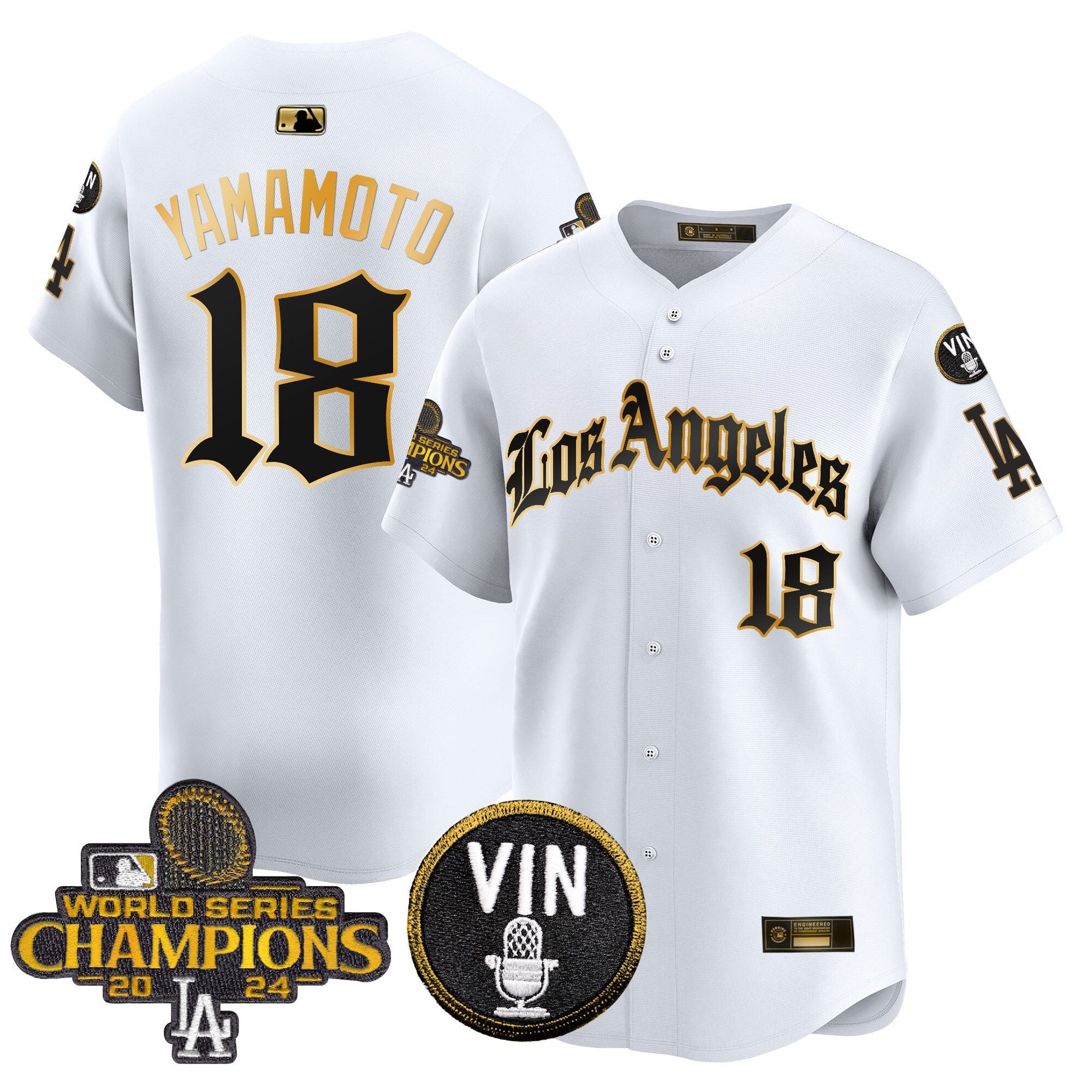 Men’s 2025 LA Gothic Style Gold Vapor Premier Limited Jersey