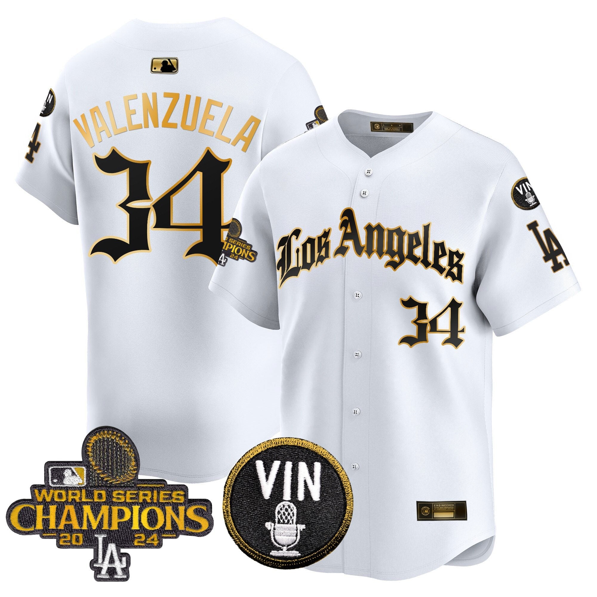 Men’s 2025 LA Gothic Style Gold Vapor Premier Limited Jersey