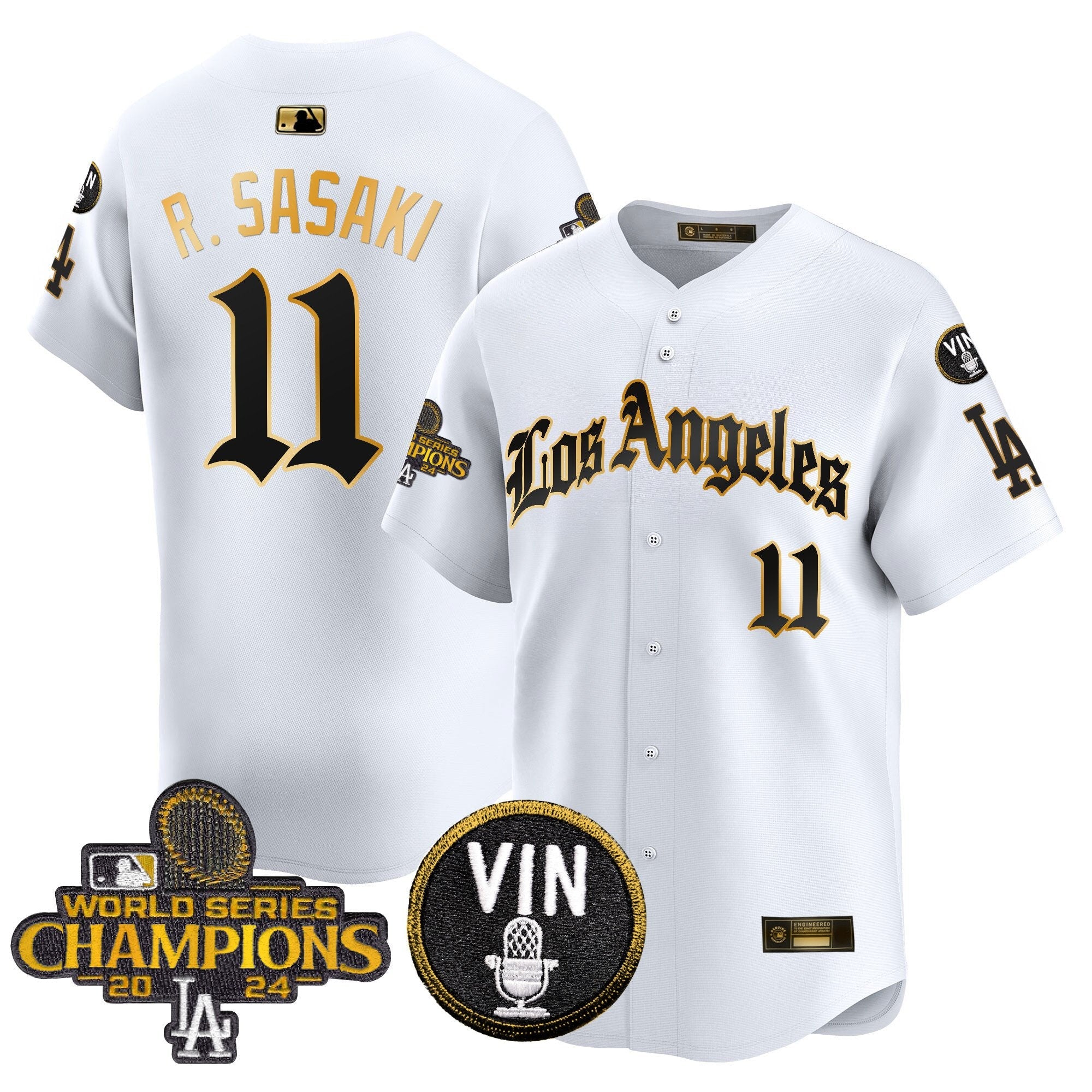 Men’s 2025 LA Gothic Style Gold Vapor Premier Limited Jersey