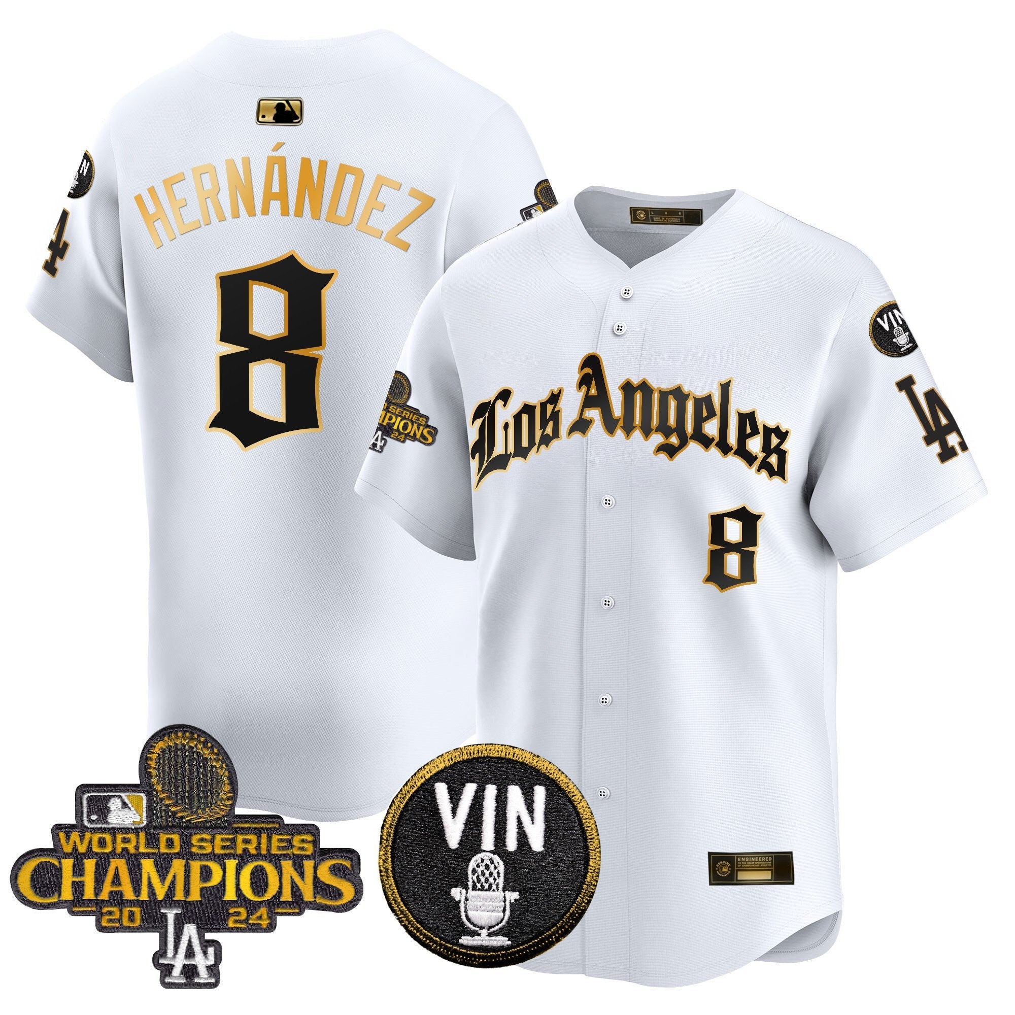 Men’s 2025 LA Gothic Style Gold Vapor Premier Limited Jersey