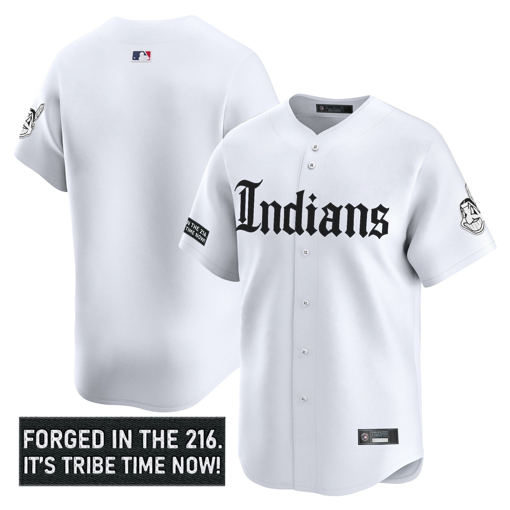 Men’s Cleveland Indians ‘Gothic Iron Edition’ Vapor Premier Limited Jersey V2