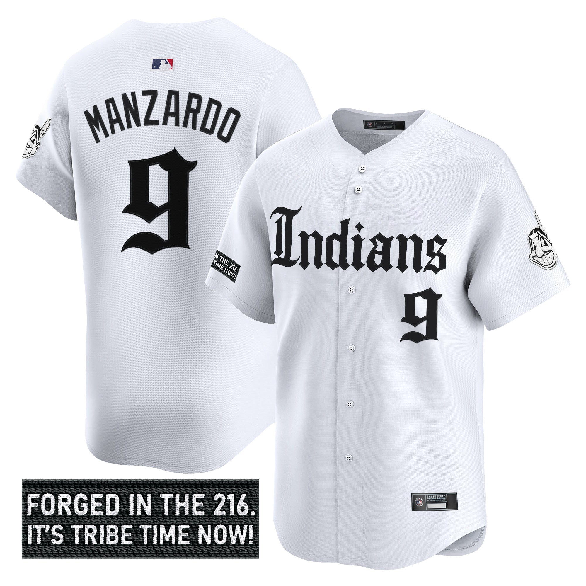 Men’s Cleveland Indians ‘Gothic Iron Edition’ Vapor Premier Limited Jersey V2