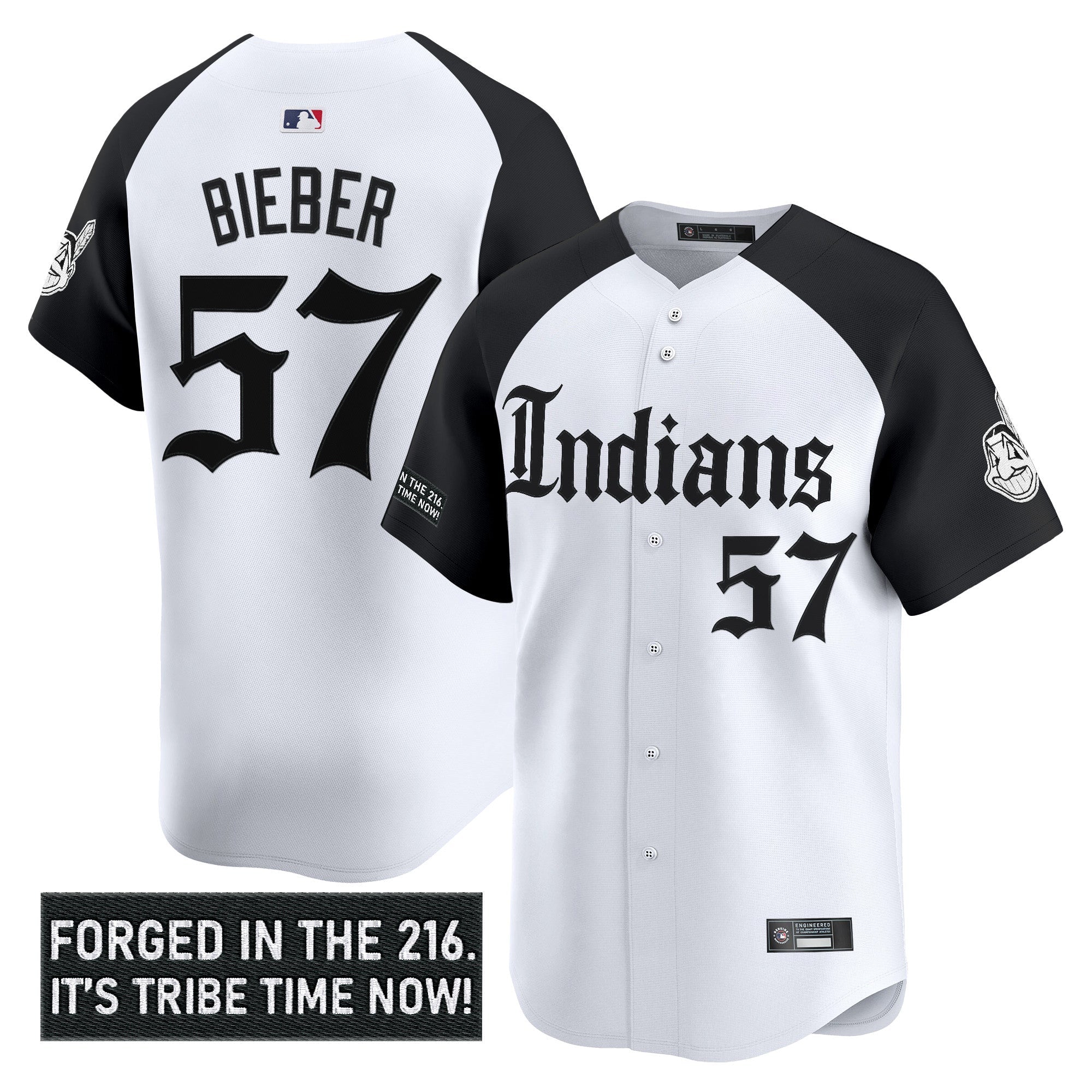 Men’s Cleveland Indians ‘Gothic Iron Edition’ Vapor Premier Limited Jersey V2