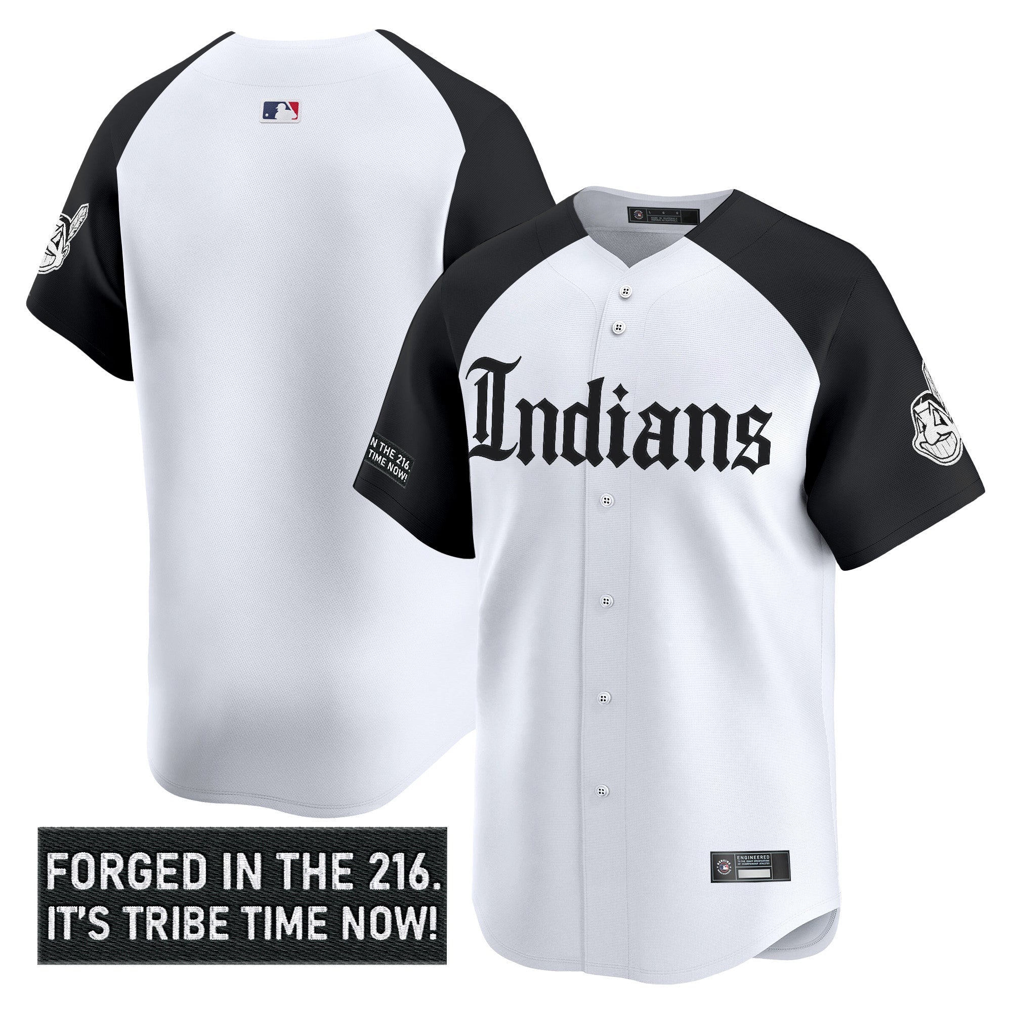 Men’s Cleveland Indians ‘Gothic Iron Edition’ Vapor Premier Limited Jersey V2