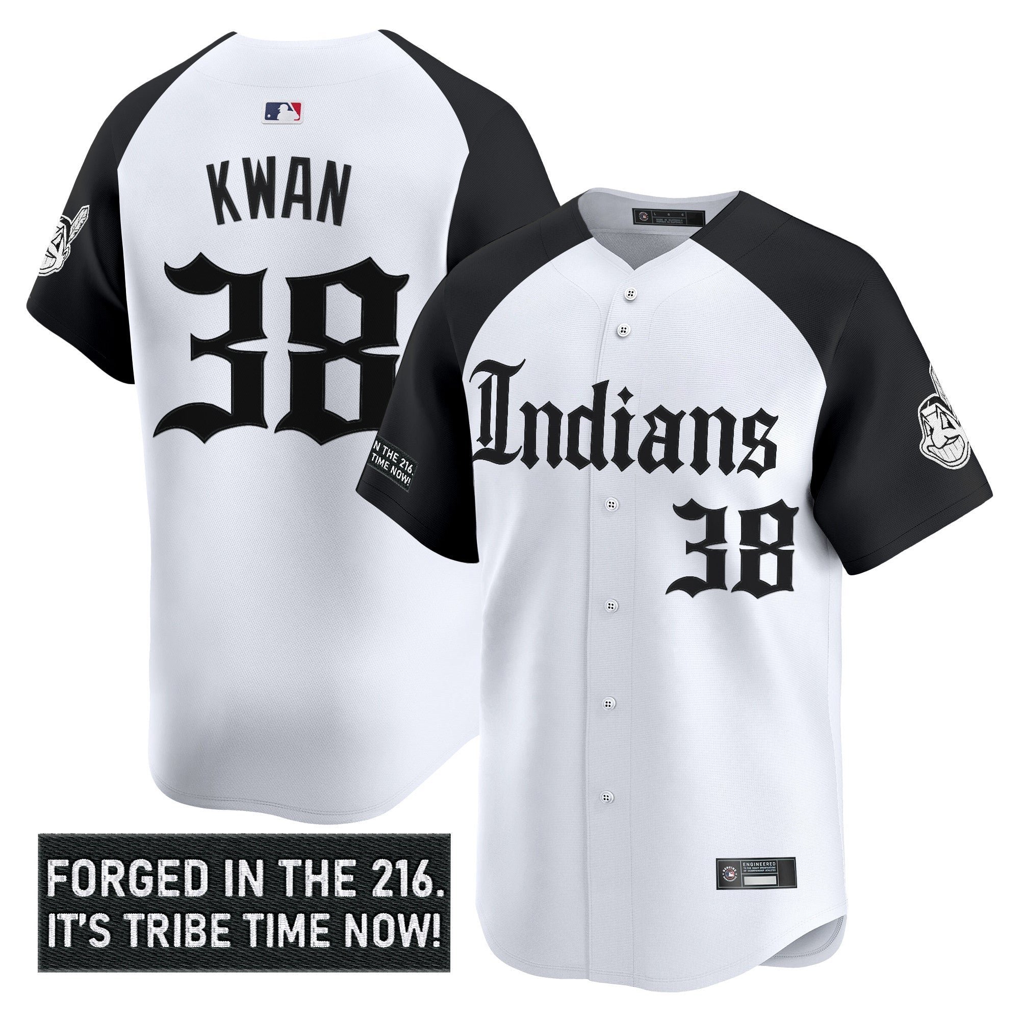 Men’s Cleveland Indians ‘Gothic Iron Edition’ Vapor Premier Limited Jersey V2