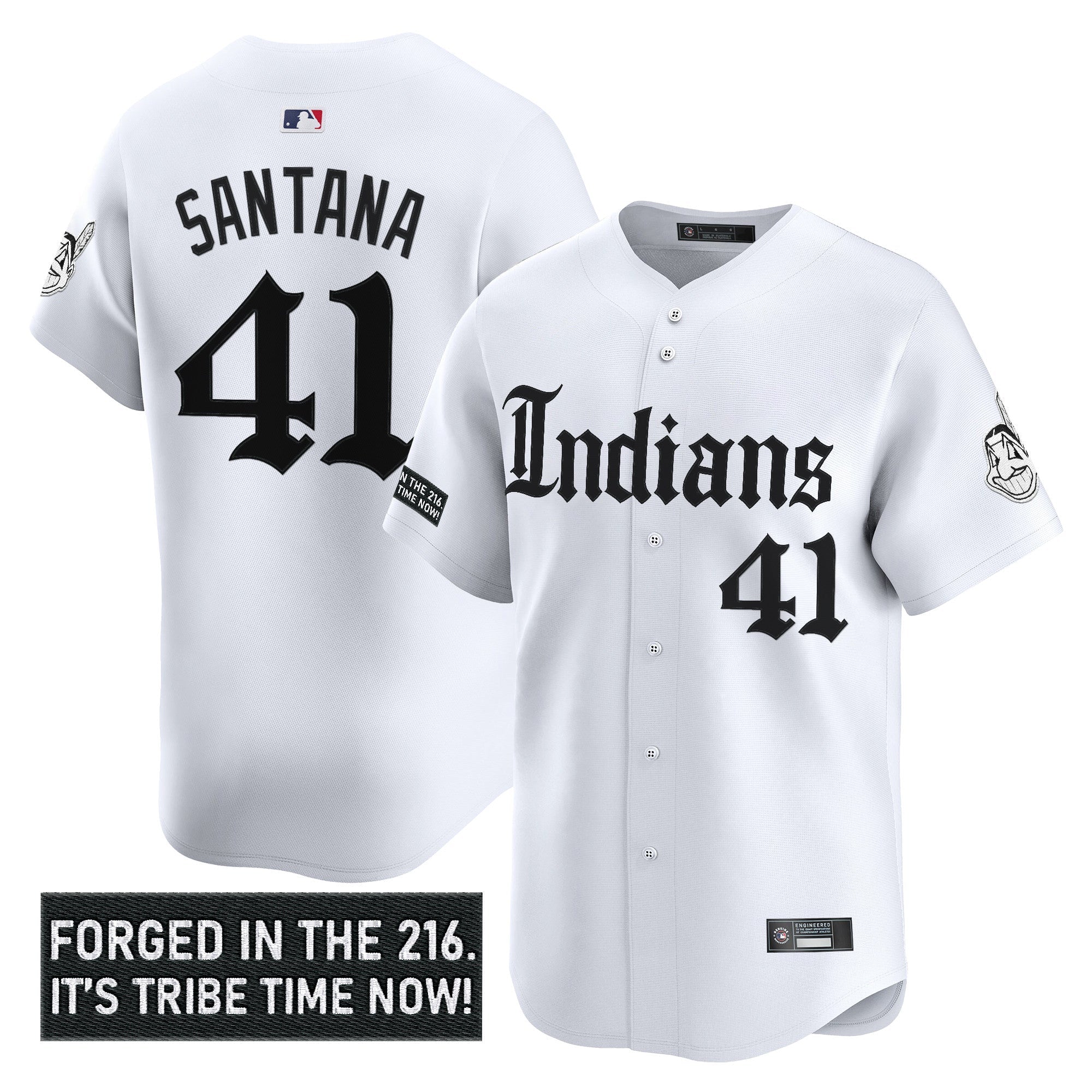 Men’s Cleveland Indians ‘Gothic Iron Edition’ Vapor Premier Limited Jersey V2