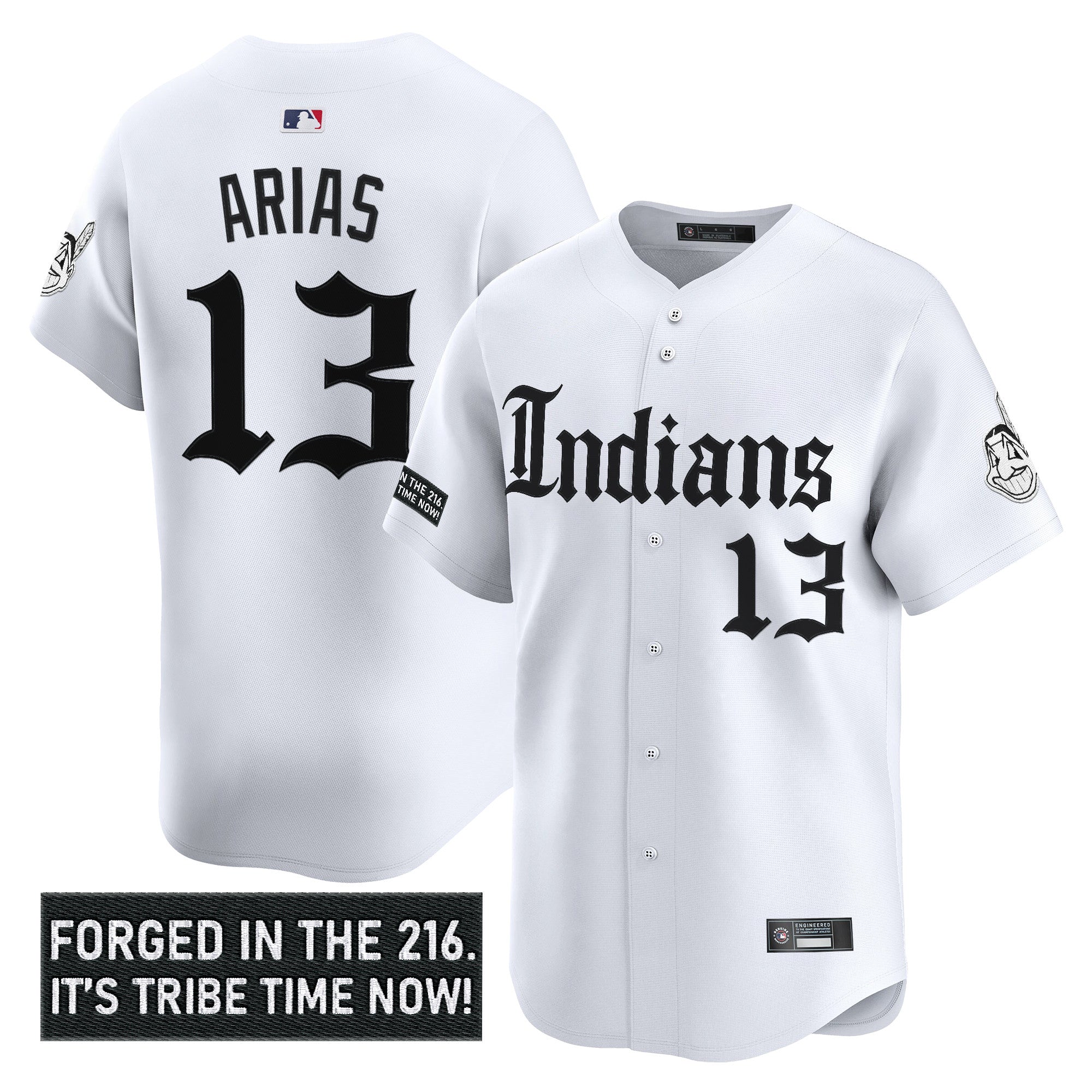 Men’s Cleveland Indians ‘Gothic Iron Edition’ Vapor Premier Limited Jersey V2
