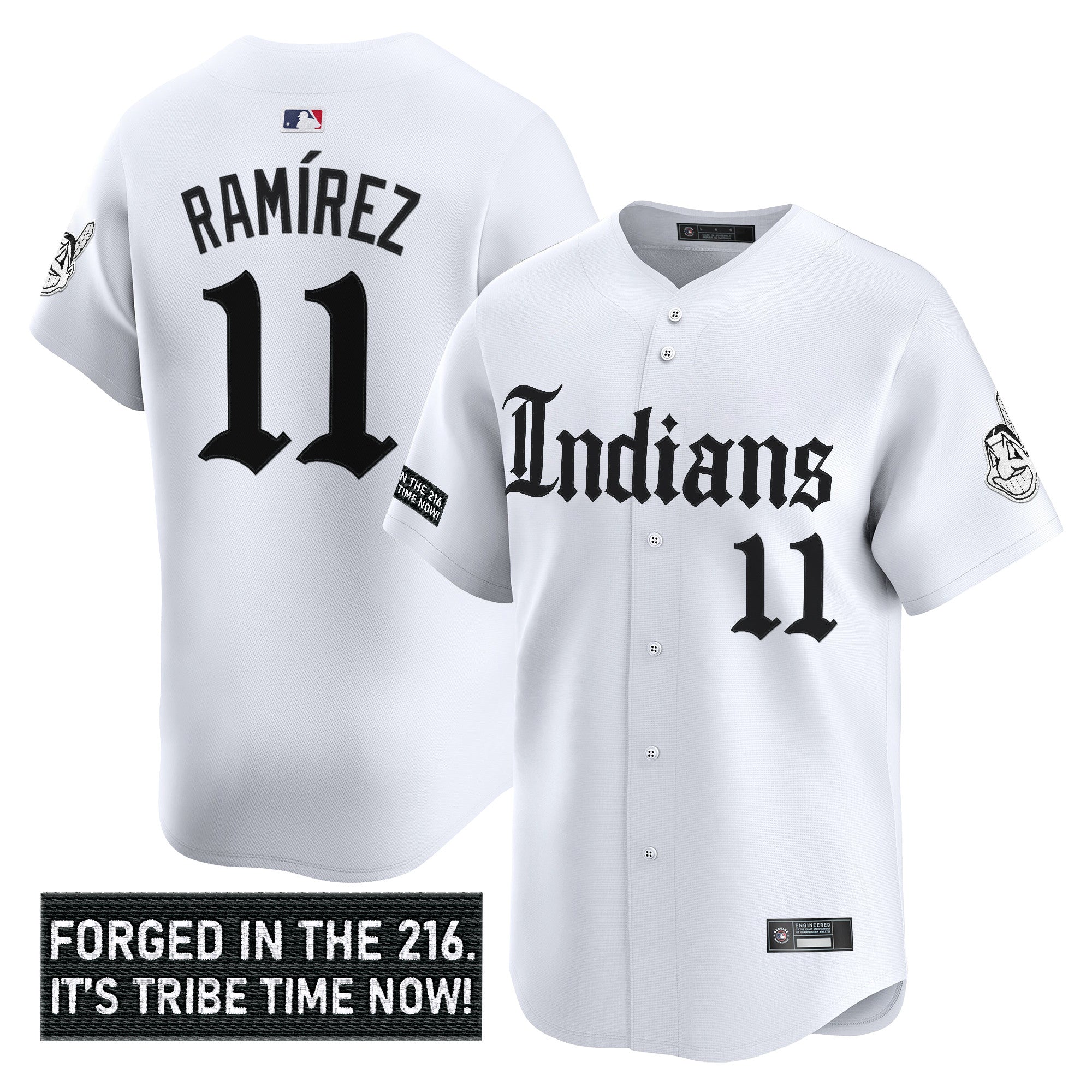 Men’s Cleveland Indians ‘Gothic Iron Edition’ Vapor Premier Limited Jersey V2