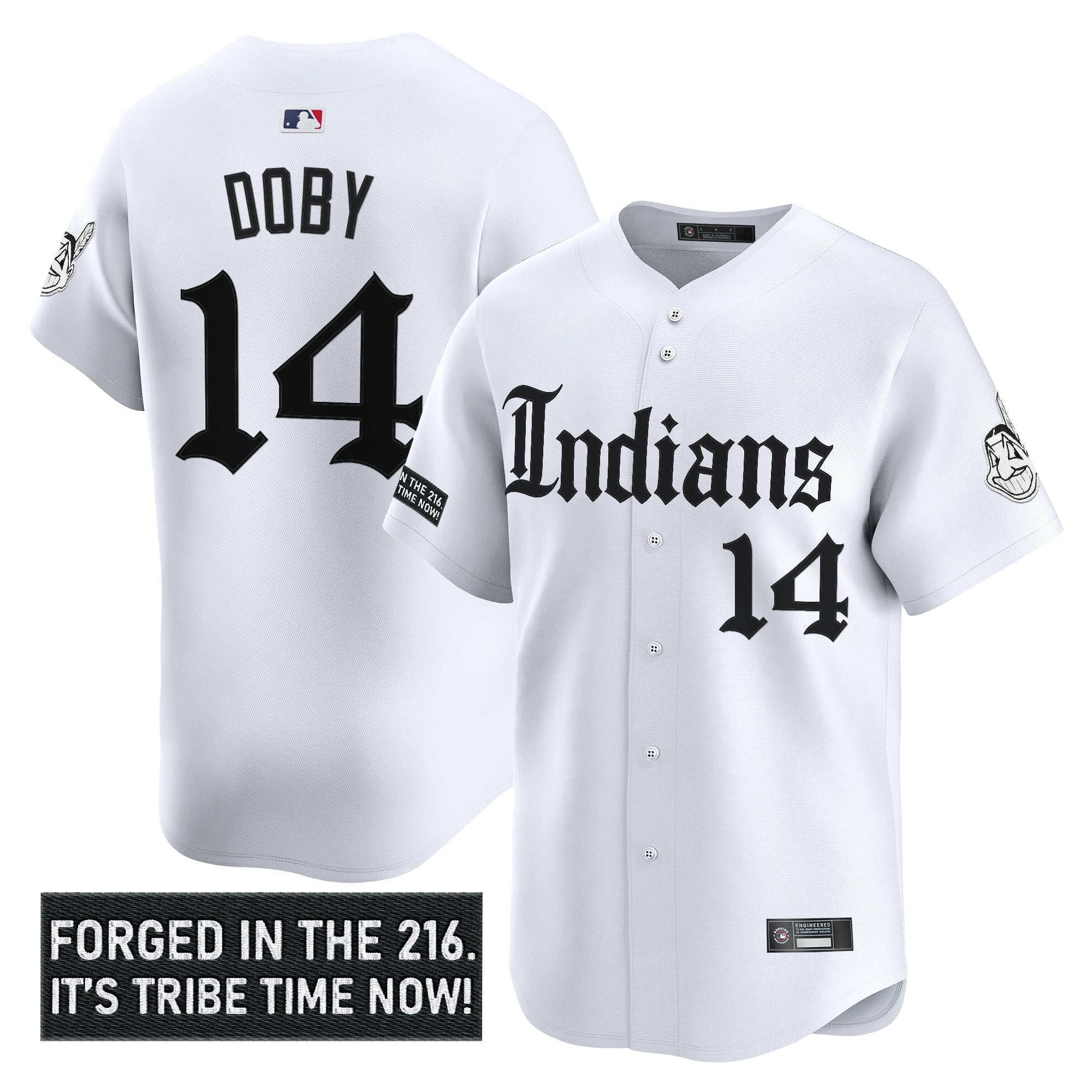 Men’s Cleveland Indians ‘Gothic Iron Edition’ Vapor Premier Limited Jersey V2