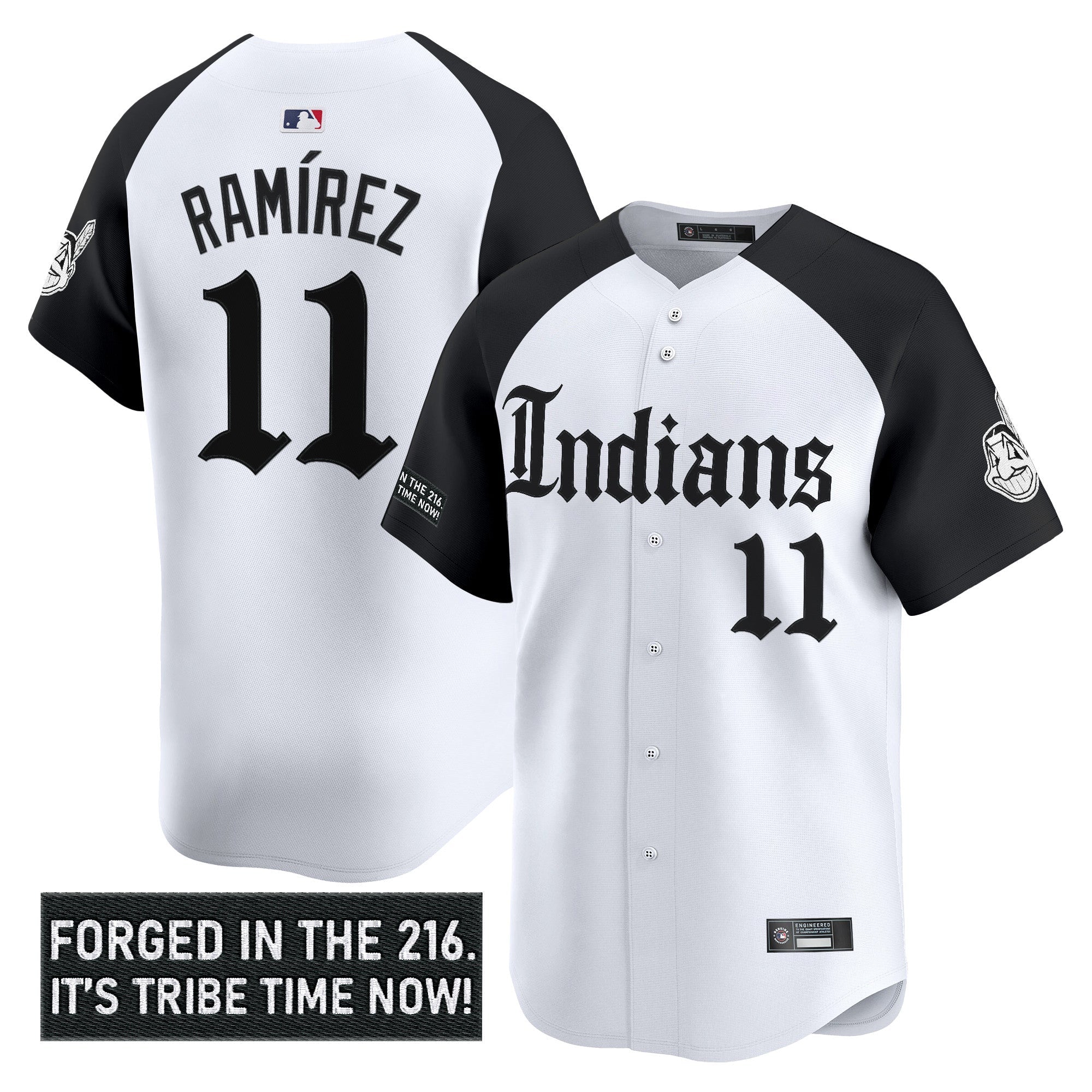 Men’s Cleveland Indians ‘Gothic Iron Edition’ Vapor Premier Limited Jersey V2