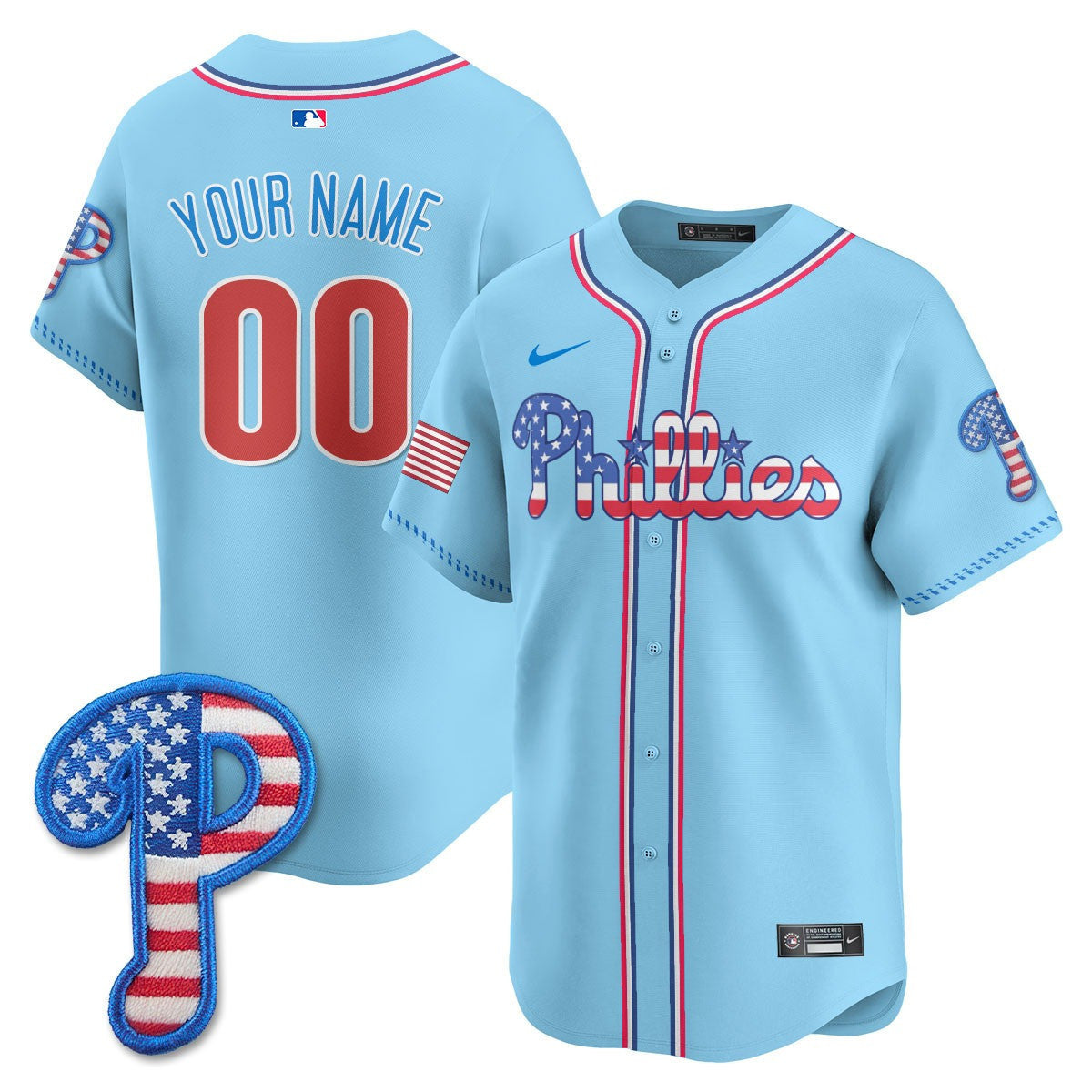 Philadelphia 2025 Fourth of July Vapor Premier Limited Custom Jersey