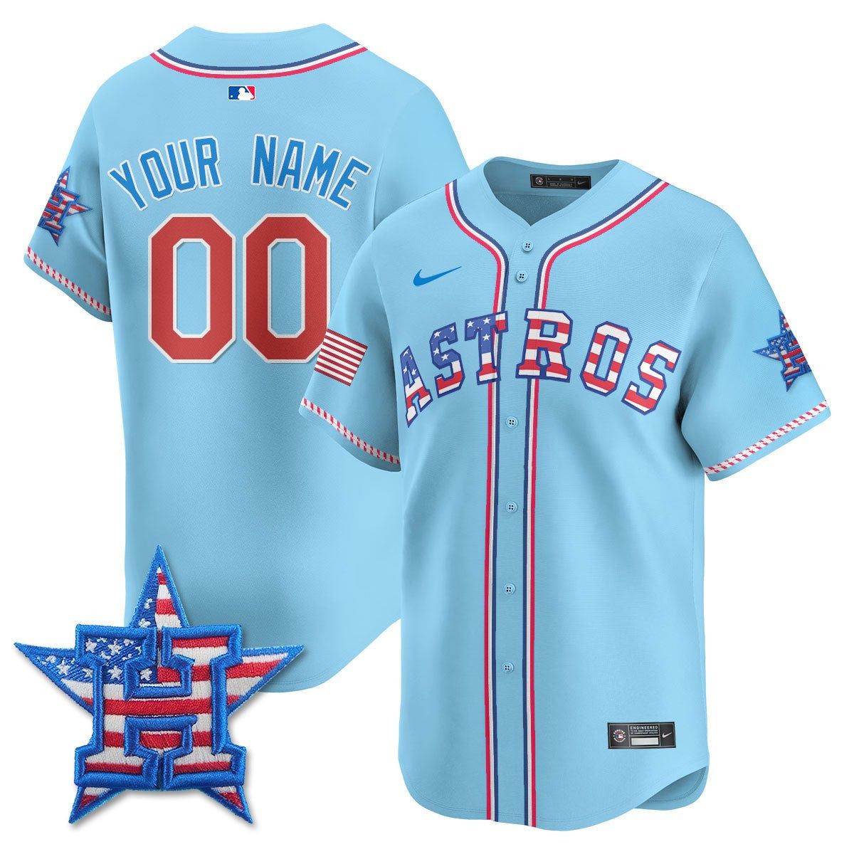 Houston 2025 Fourth of July Vapor Premier Limited Custom Jersey