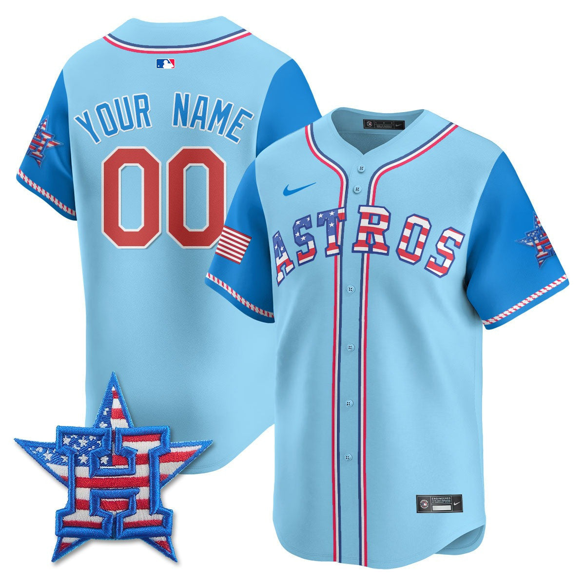 Houston 2025 Fourth of July Vapor Premier Limited Custom Jersey