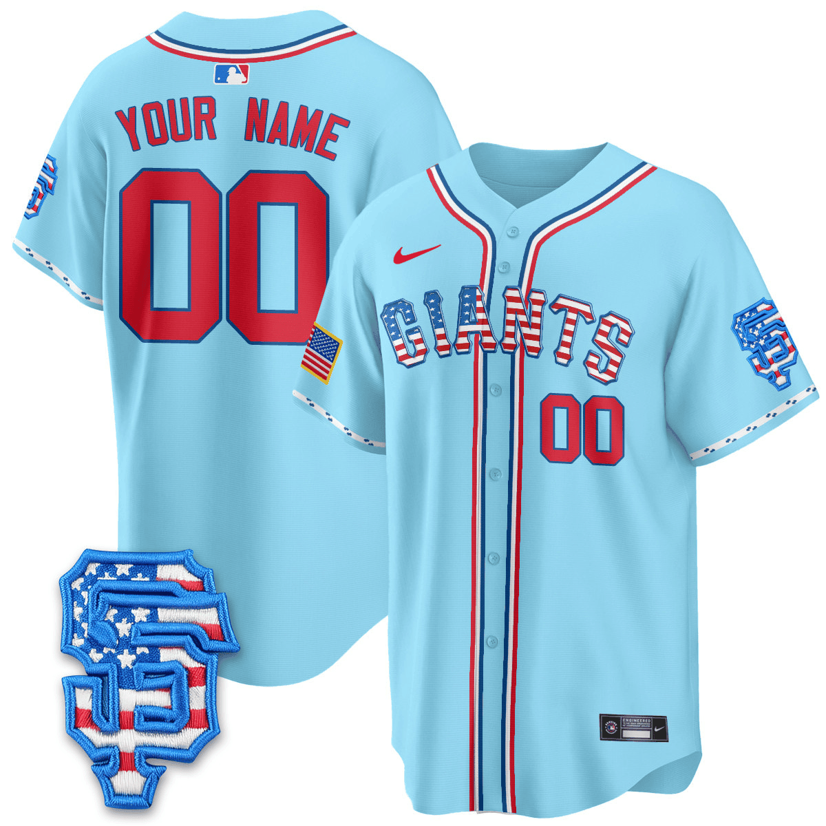 San Francisco 2025 Fourth of July Vapor Premier Limited Custom Jersey