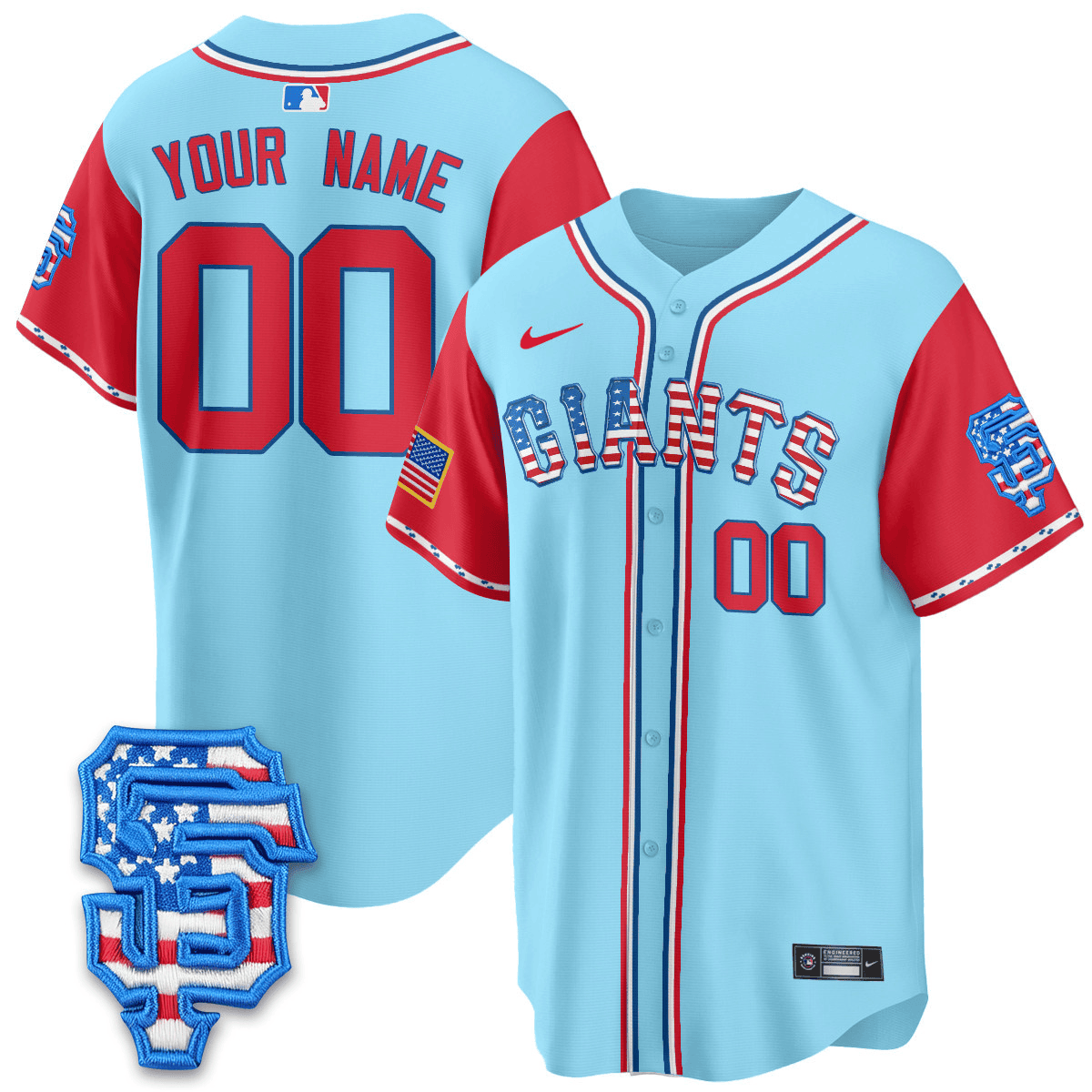 San Francisco 2025 Fourth of July Vapor Premier Limited Custom Jersey