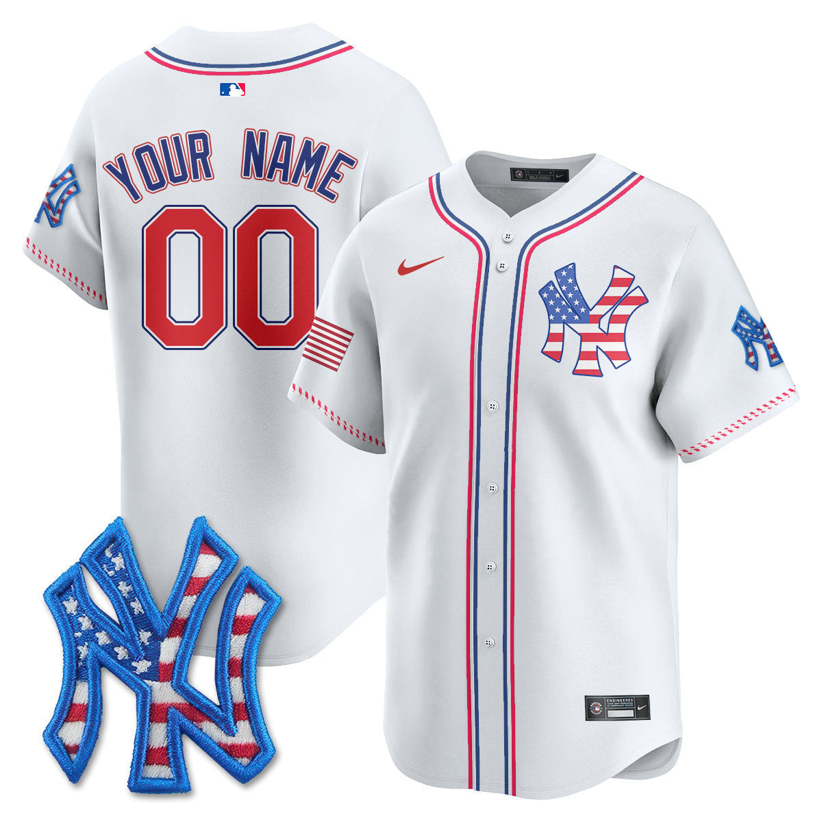 New York 2025 Fourth of July Vapor Premier Limited Custom Jersey