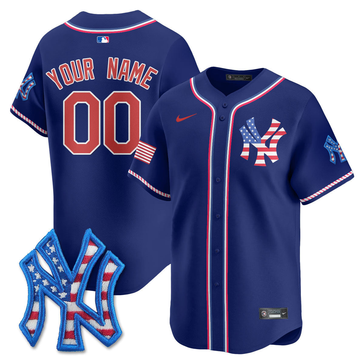 New York 2025 Fourth of July Vapor Premier Limited Custom Jersey