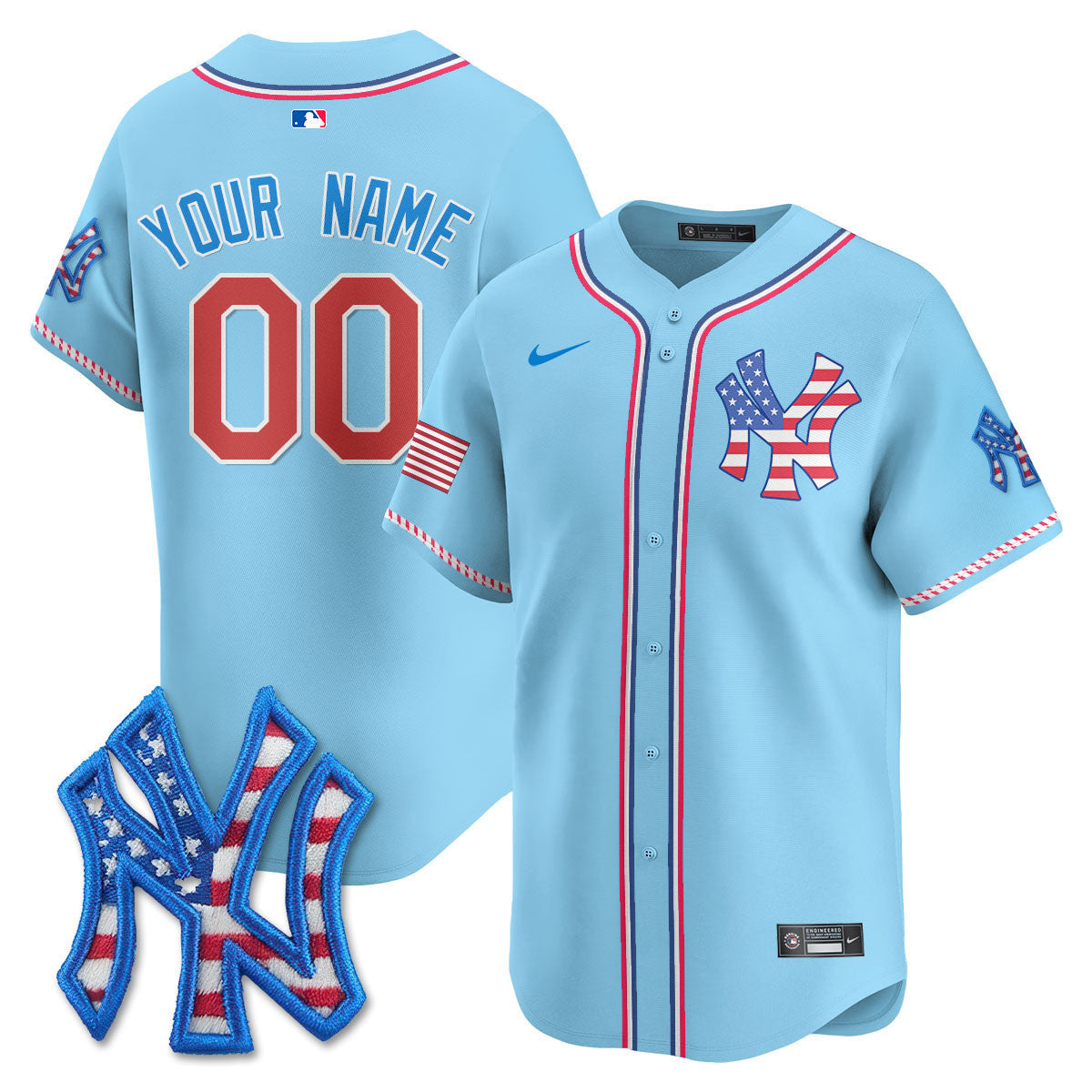 New York 2025 Fourth of July Vapor Premier Limited Custom Jersey
