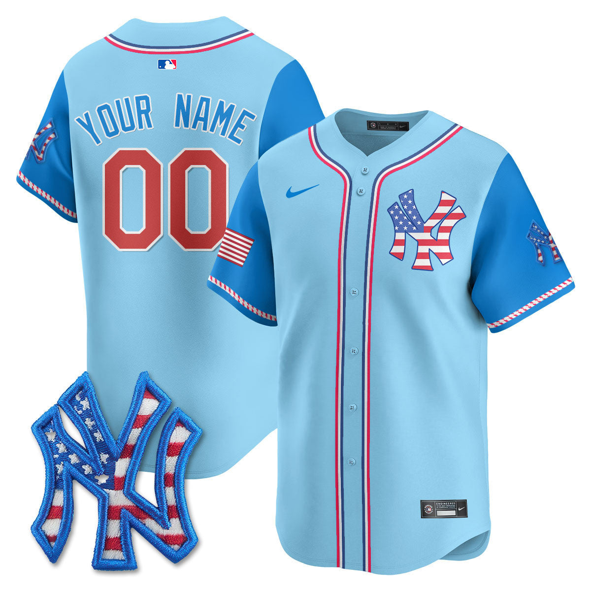 New York 2025 Fourth of July Vapor Premier Limited Custom Jersey