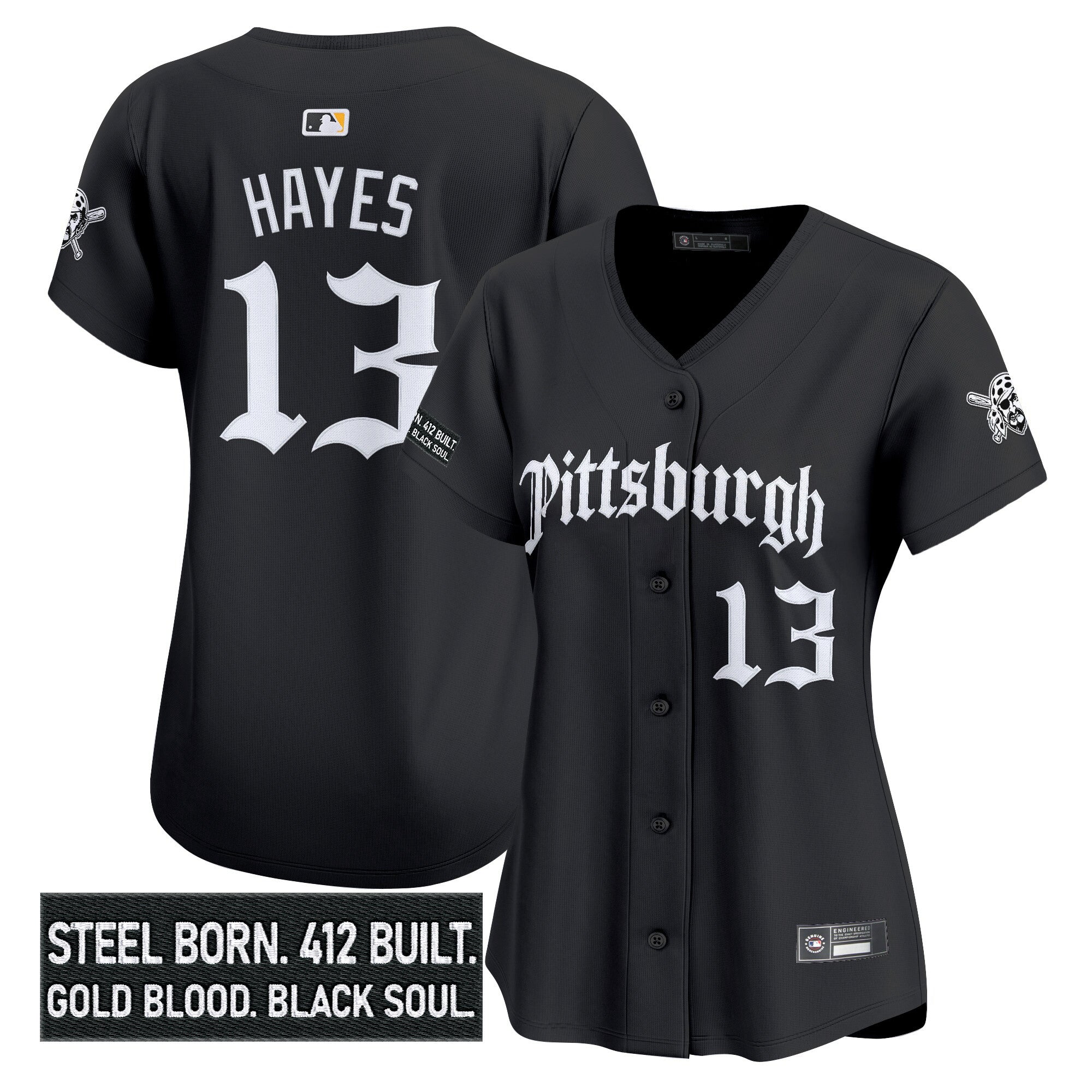 Women’s Pittsburgh ‘Gothic Steel City Edition’ Vapor Premier Limited Jersey