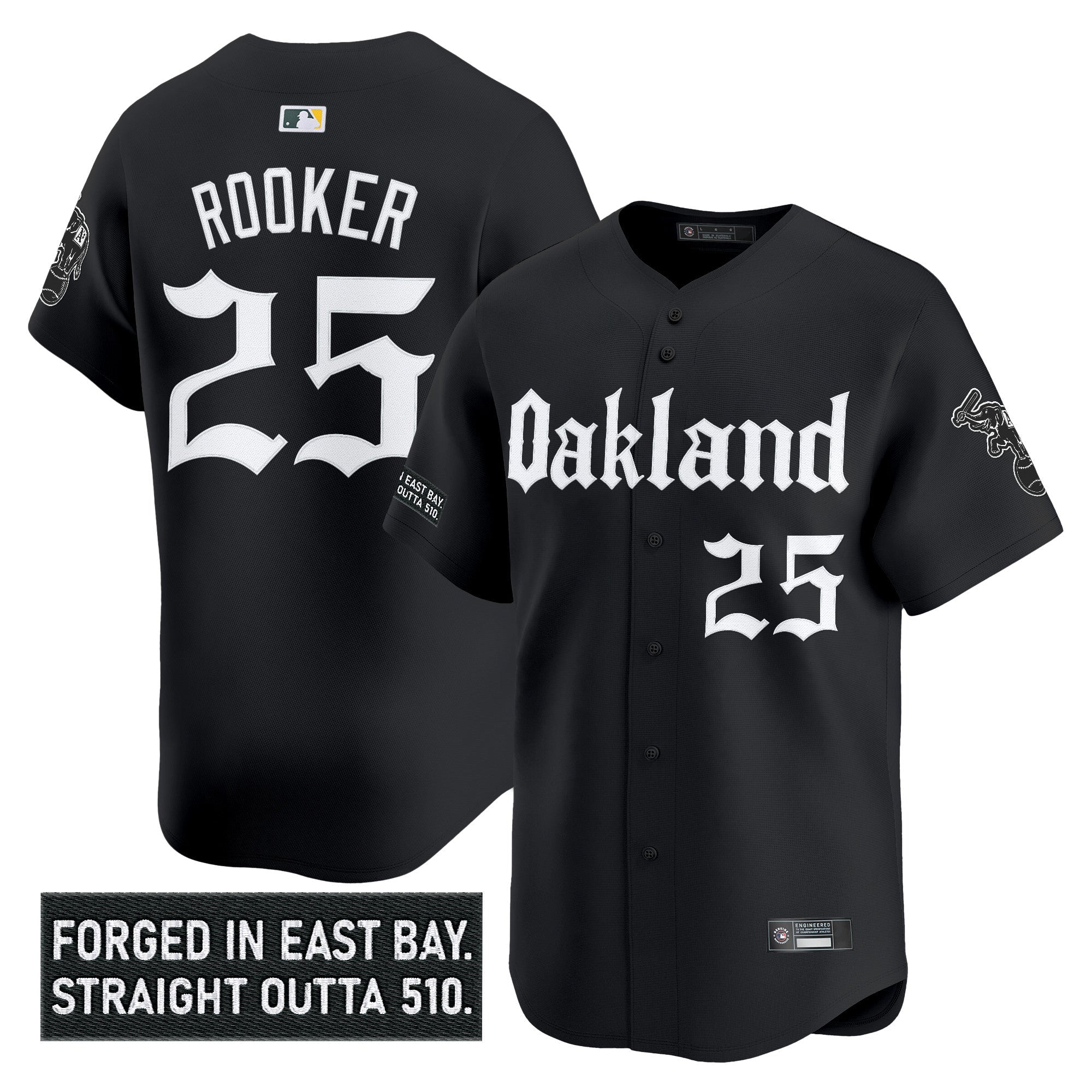 Men’s Oakland ‘Gothic East Bay Edition’ Vapor Premier Limited Jersey