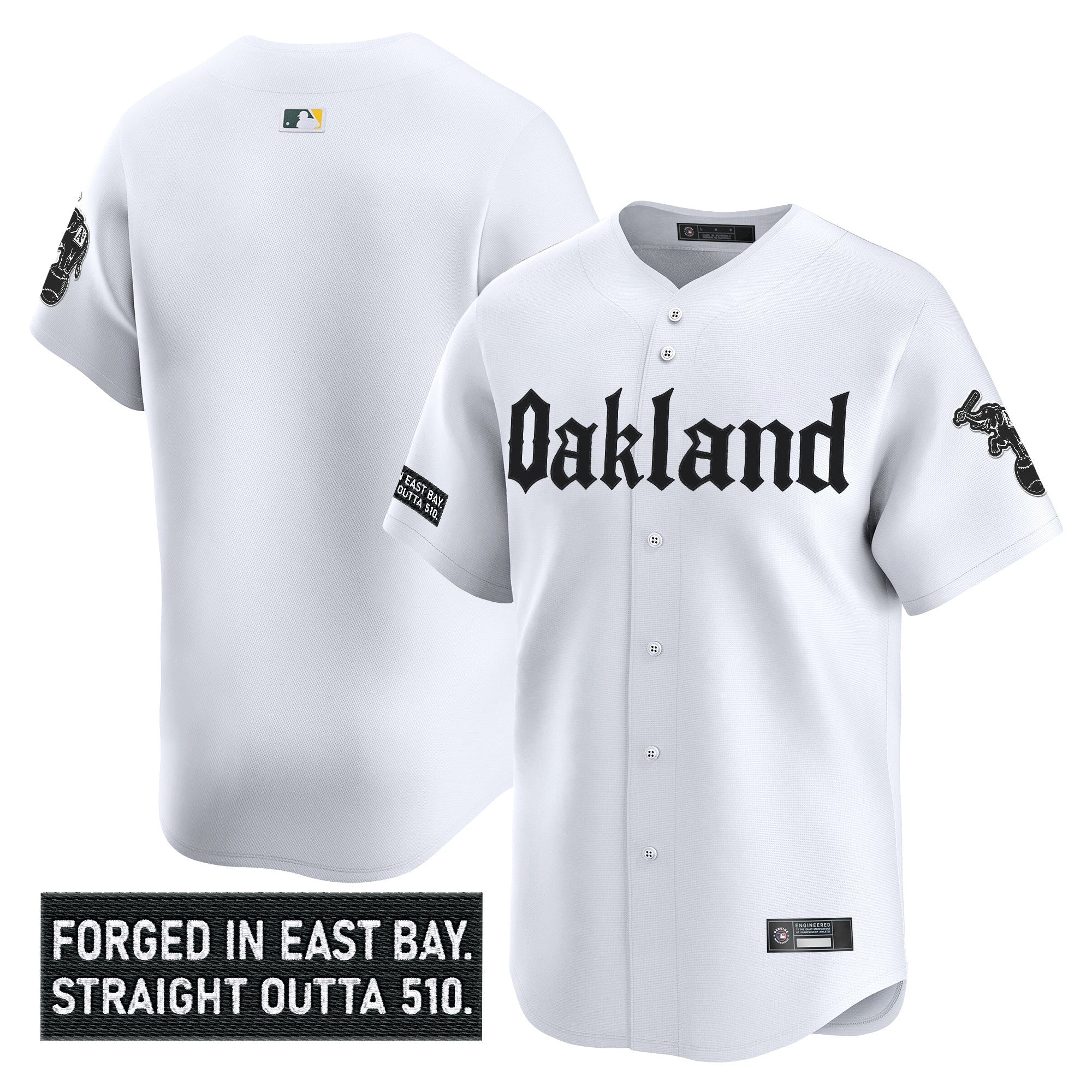 Men’s Oakland ‘Gothic East Bay Edition’ Vapor Premier Limited Jersey